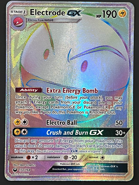 172/168 Electrode Gx - Pokémon Celestial Storm Rainbow Secret Rare