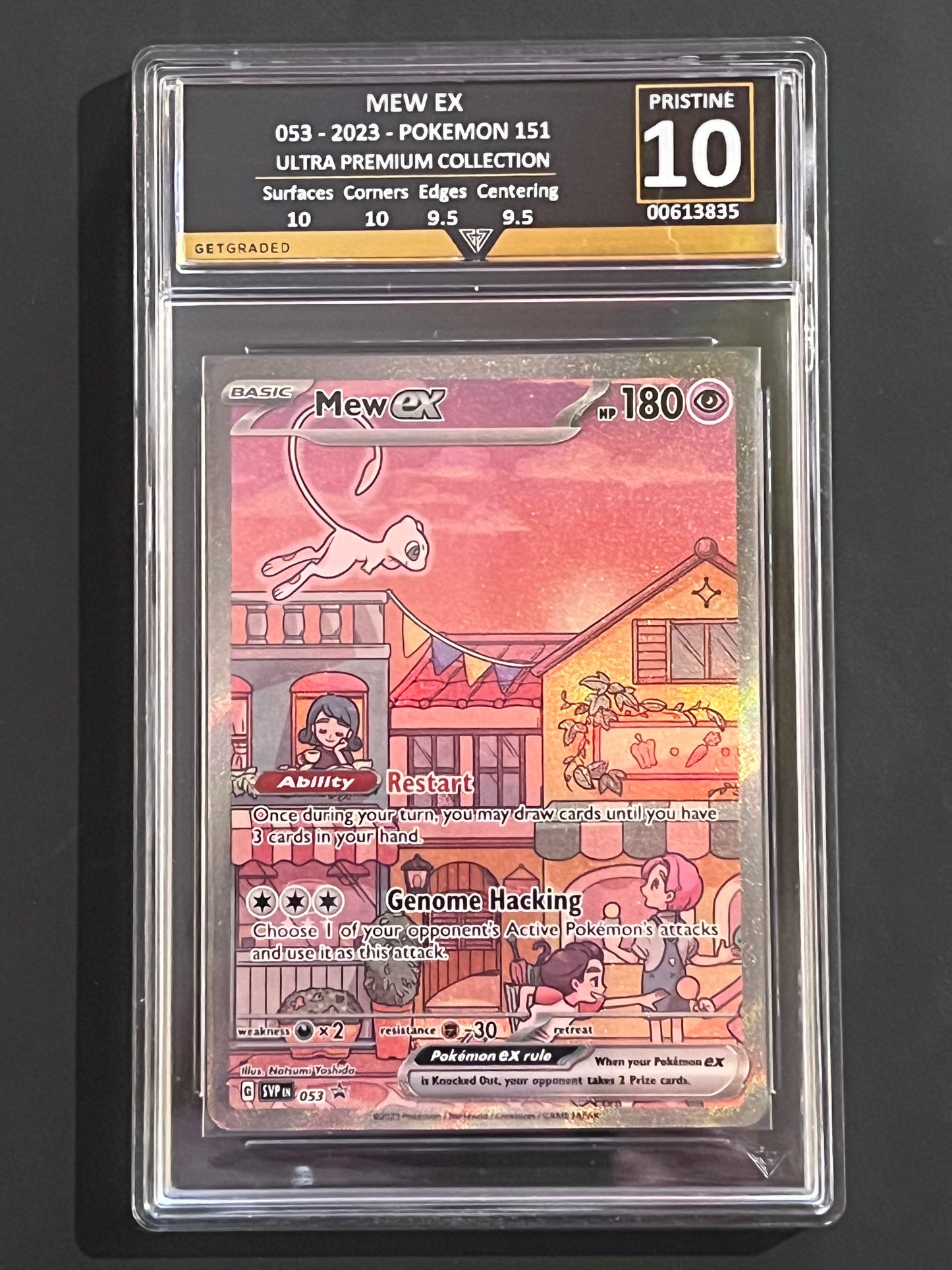 GetGraded Mew Ex - 205/165 sv2a (151) SAR PRISTINE Grade 10