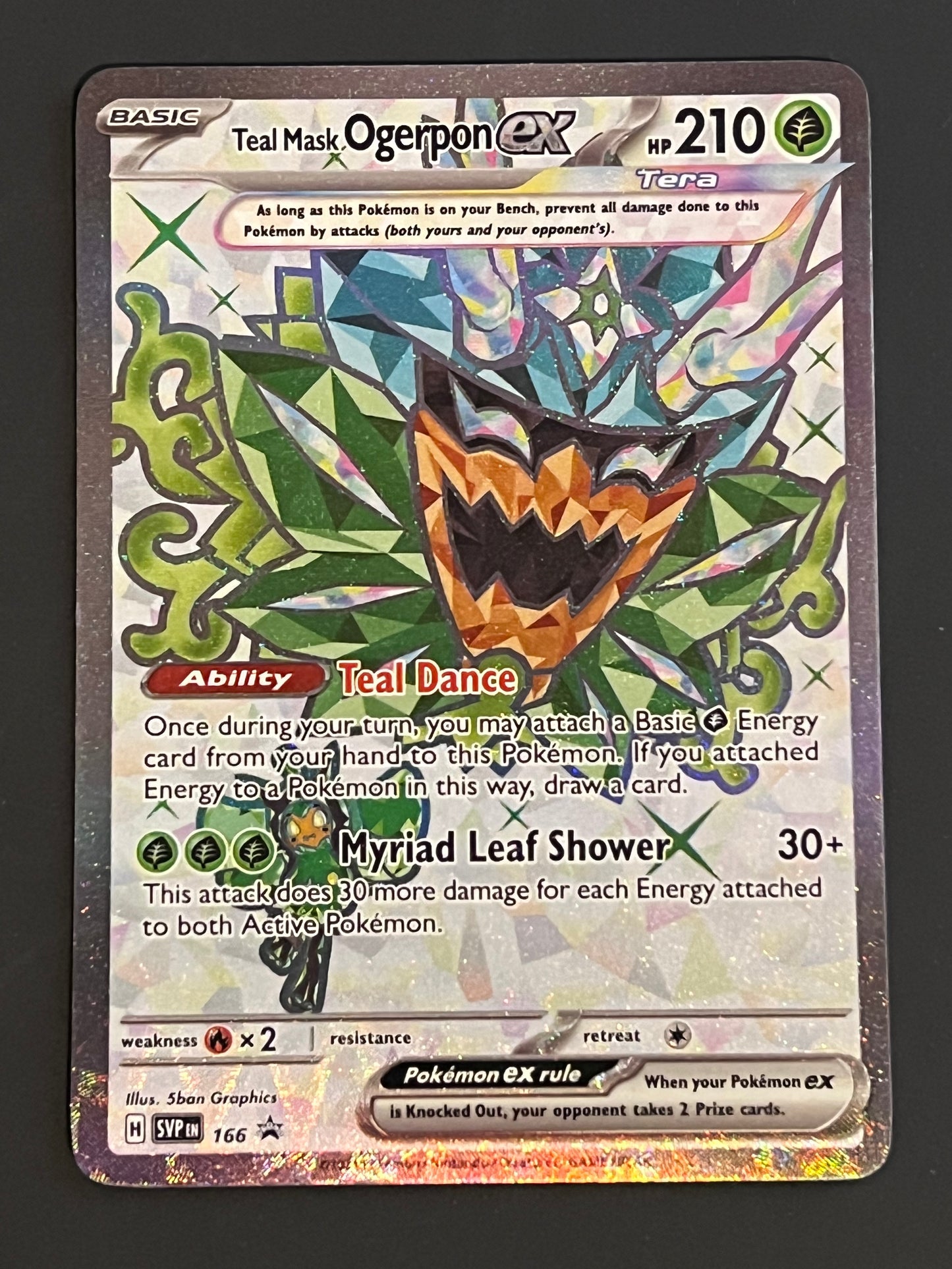 SVP166 Teal Mask Ogerpon Ex - Black Star Promo