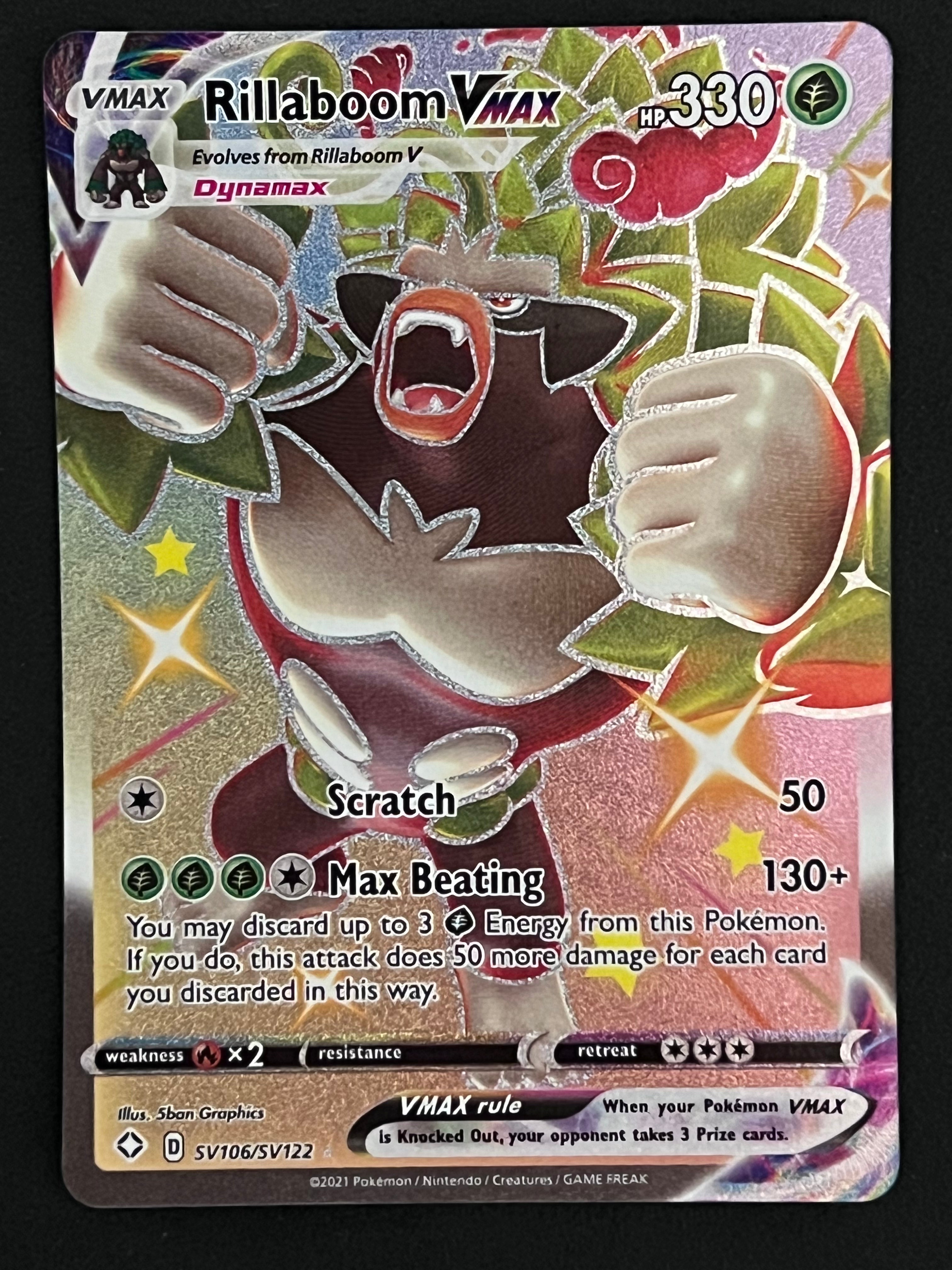 rillaboom vmax pokemon card Rillaboom VMax