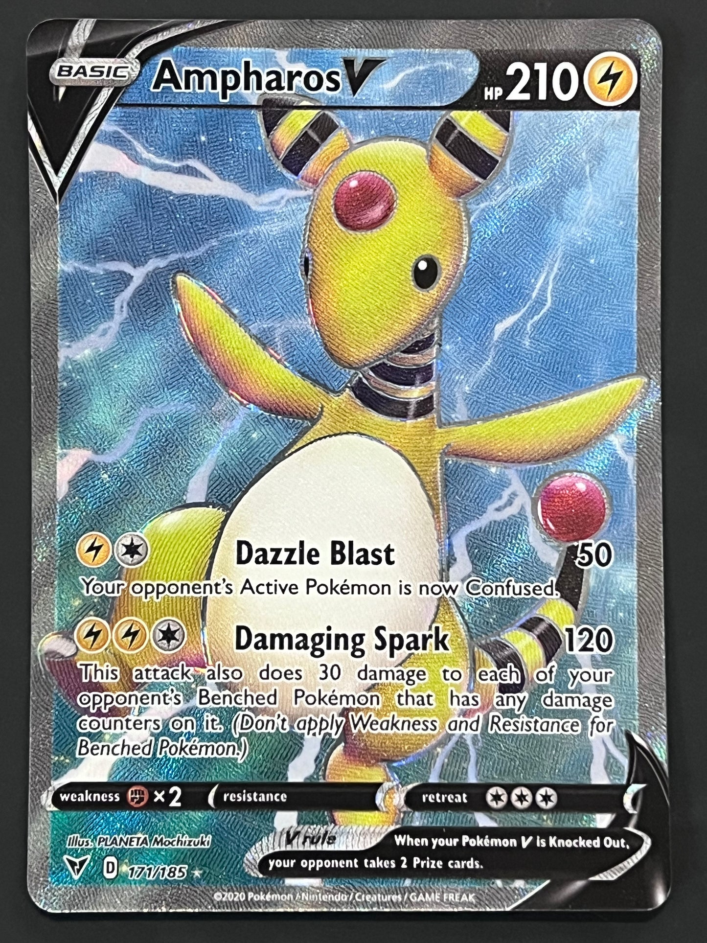 171/185 Ampharos V - Pokémon Vivid Voltage Full Art