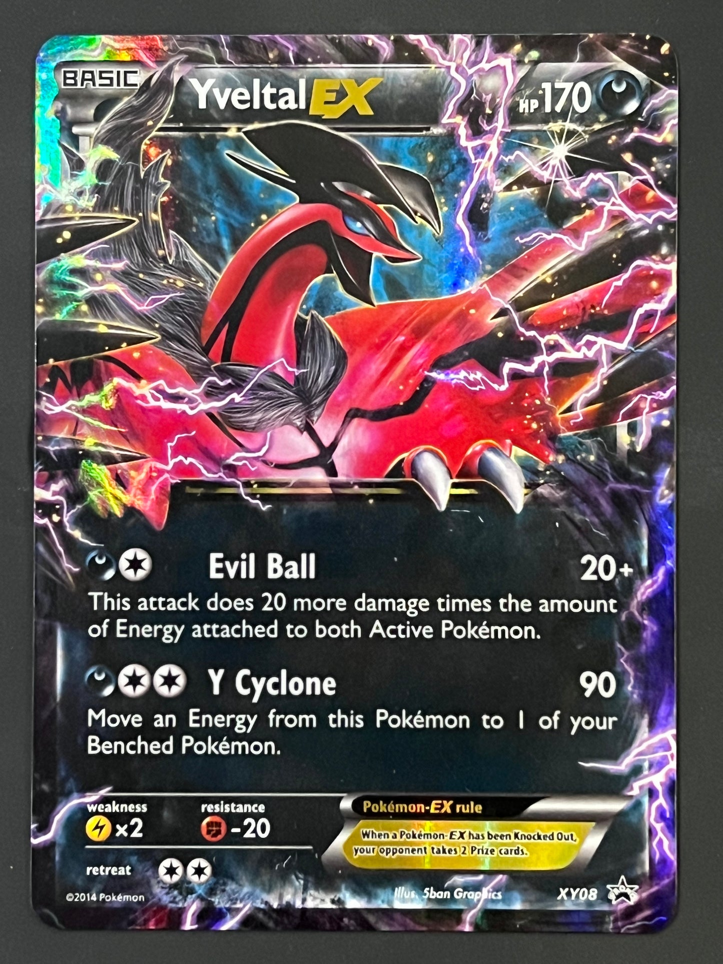 Yveltal EX - XY08 Holo Promo Black Star