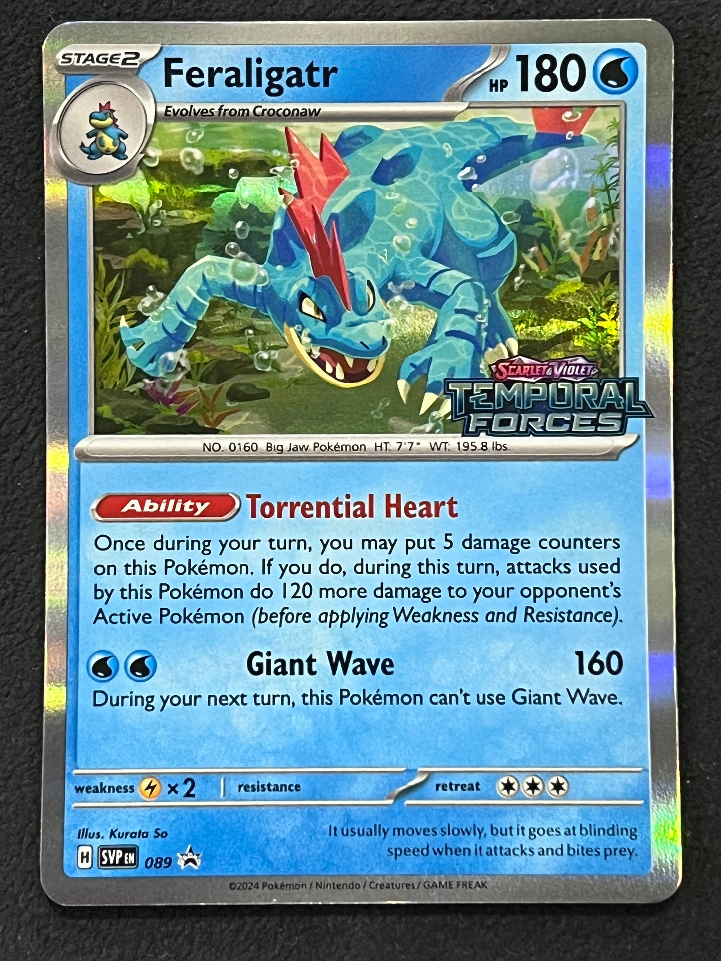 SVP089 Feraligatr - Stamped Black Star Promo