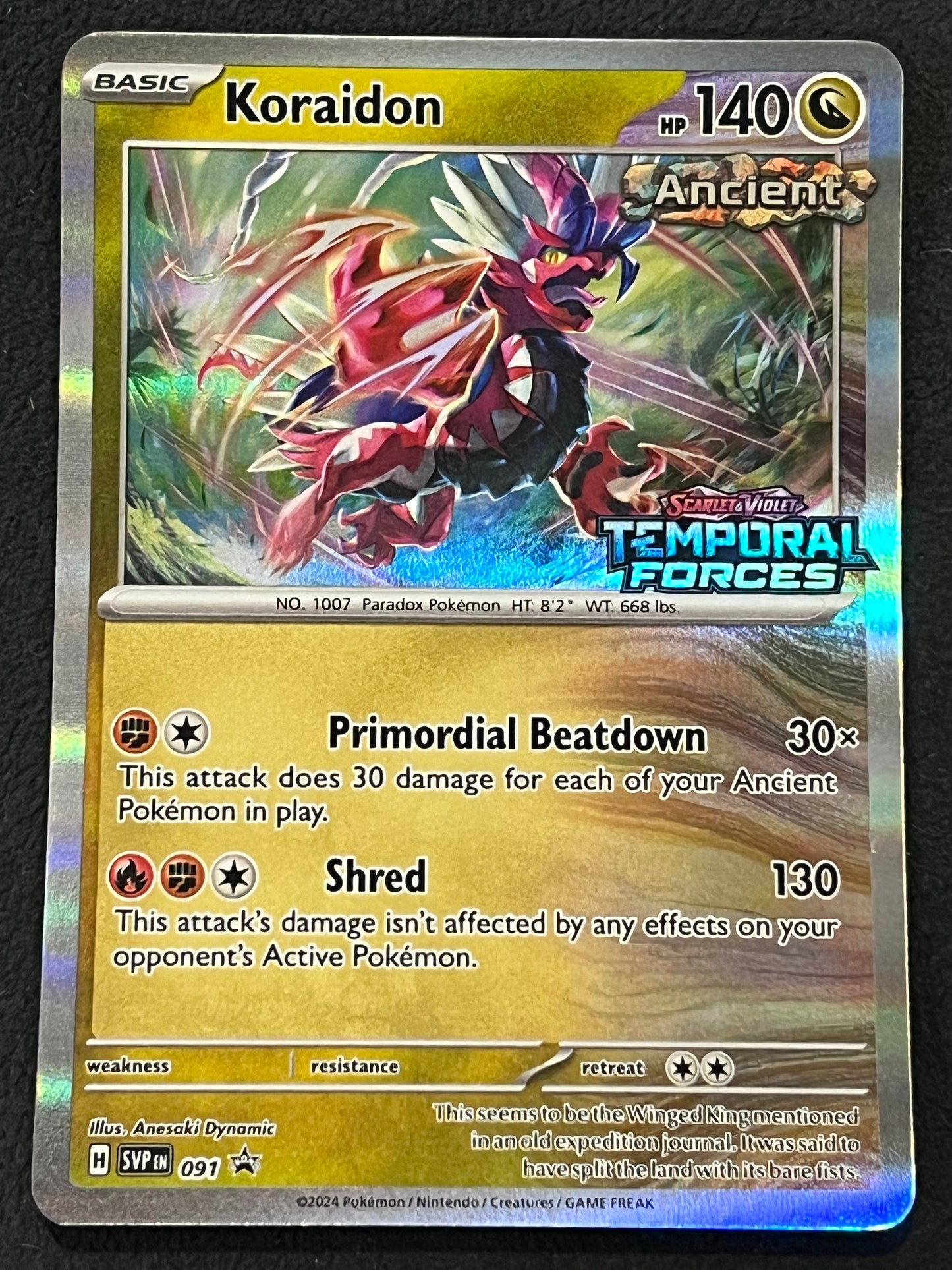 SVP091 Koraidon - Stamped Black Star Promo