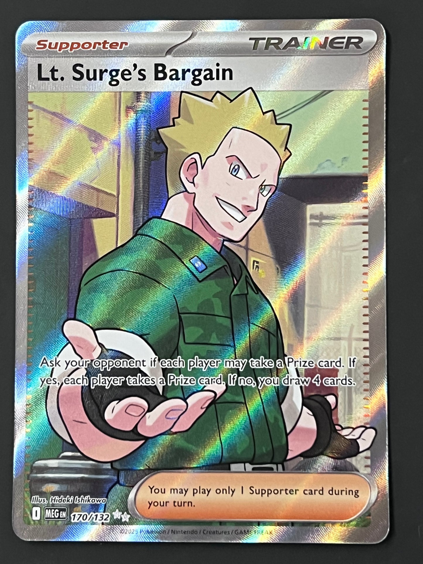 170/132 Lt. Surge’s Bargain - Pokémon Mega Evolution Base Ultra Rare