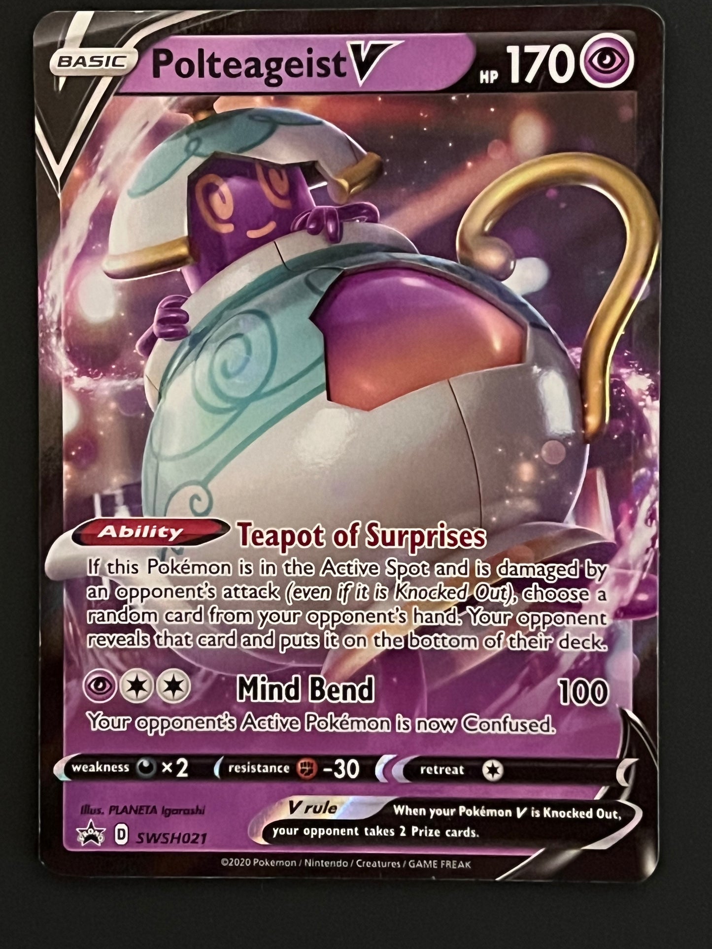 SWSH021 Polteageist V - Black Star Promo
