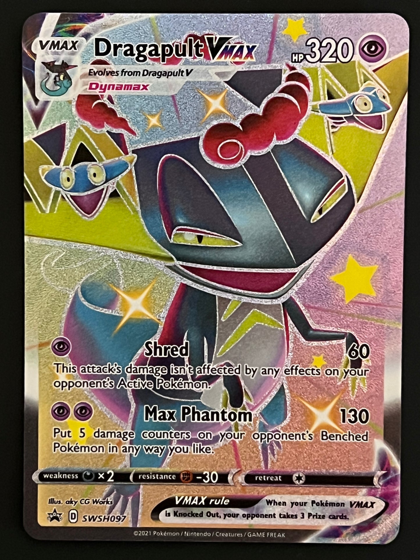 SWSH097 Dragapult VMax - Black Star Promo