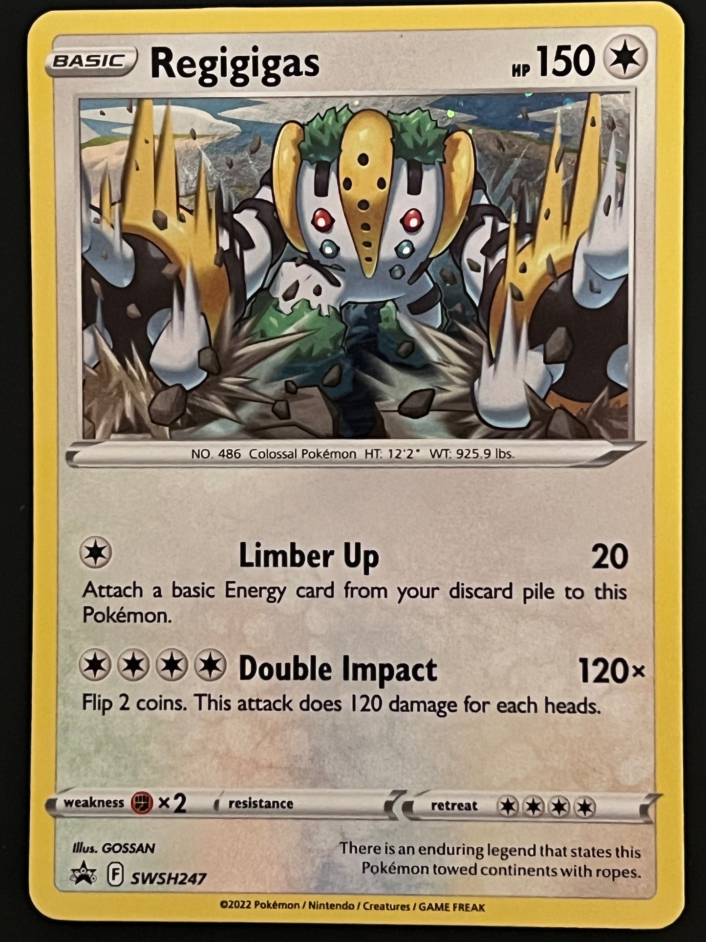 SWSH247 Regigigas - Black Star Promo