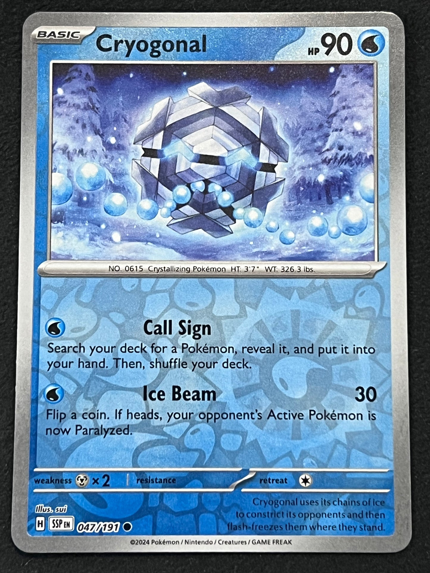 047/191 Cryogonal - Pokémon Surging Sparks Common Reverse