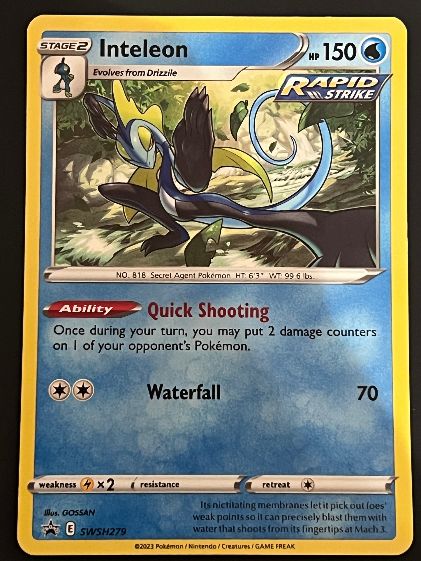 SWSH279 Inteleon - Black Star Promo