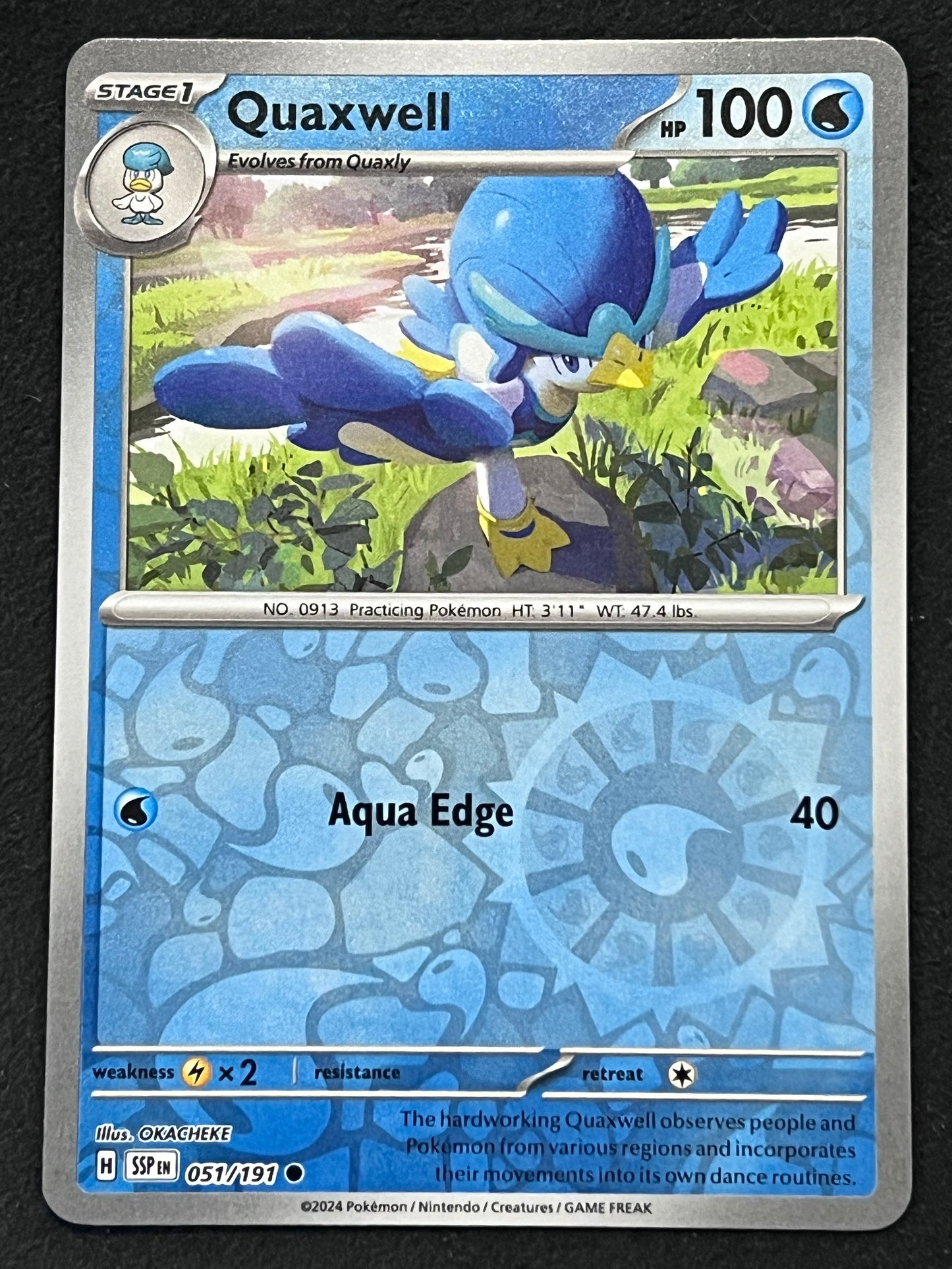 051/191 Quaxwell - Pokémon Surging Sparks Common Reverse