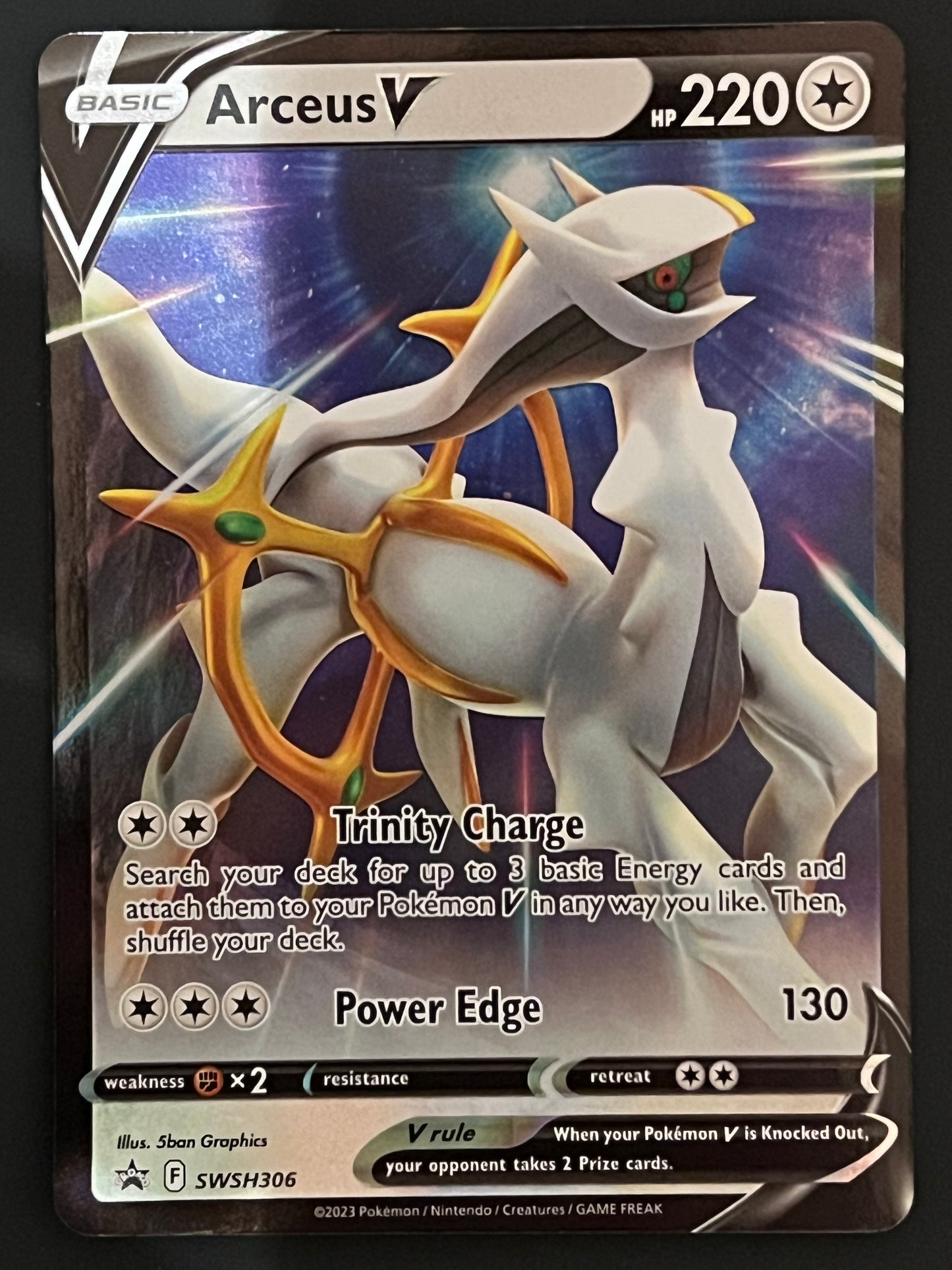 SWSH306 Arceus V - Black Star Promo