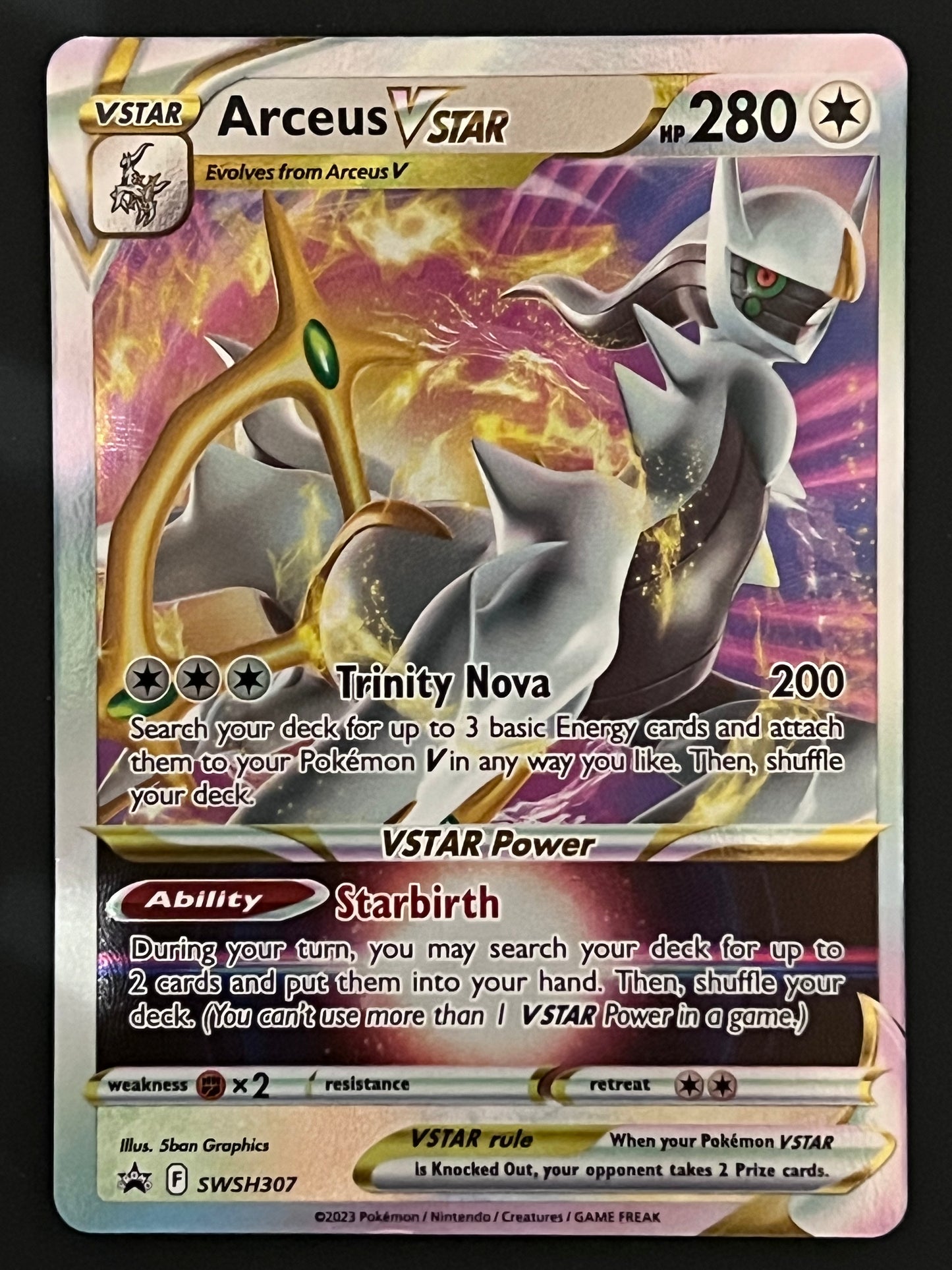 SWSH307 Arceus VStar - Black Star Promo