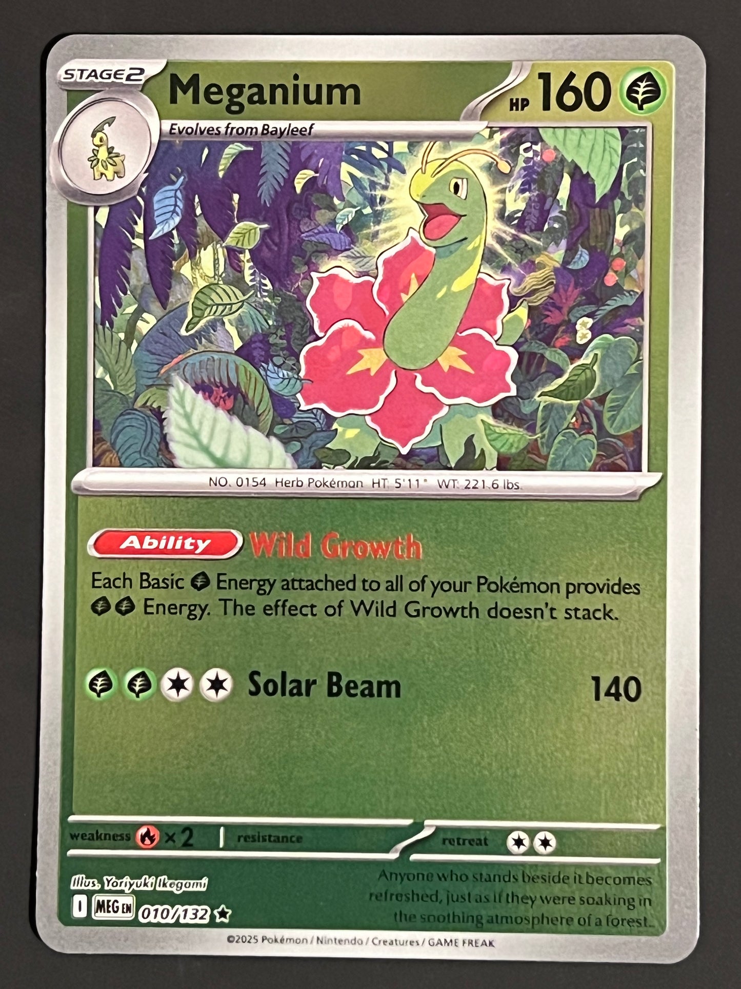 010/132 Meganium - Pokémon Mega Evolution Base Rare Reverse