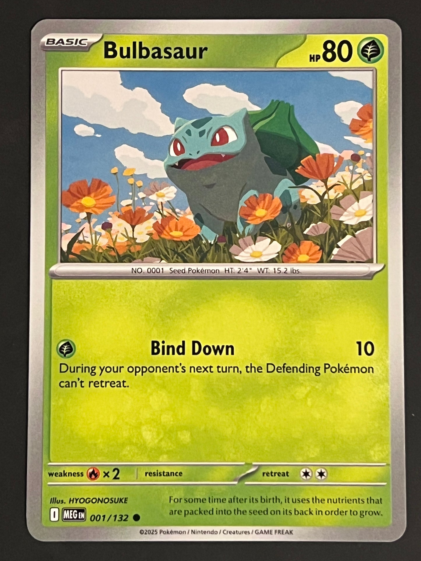 001/132 Bulbasaur - Pokémon Mega Evolution Base Common