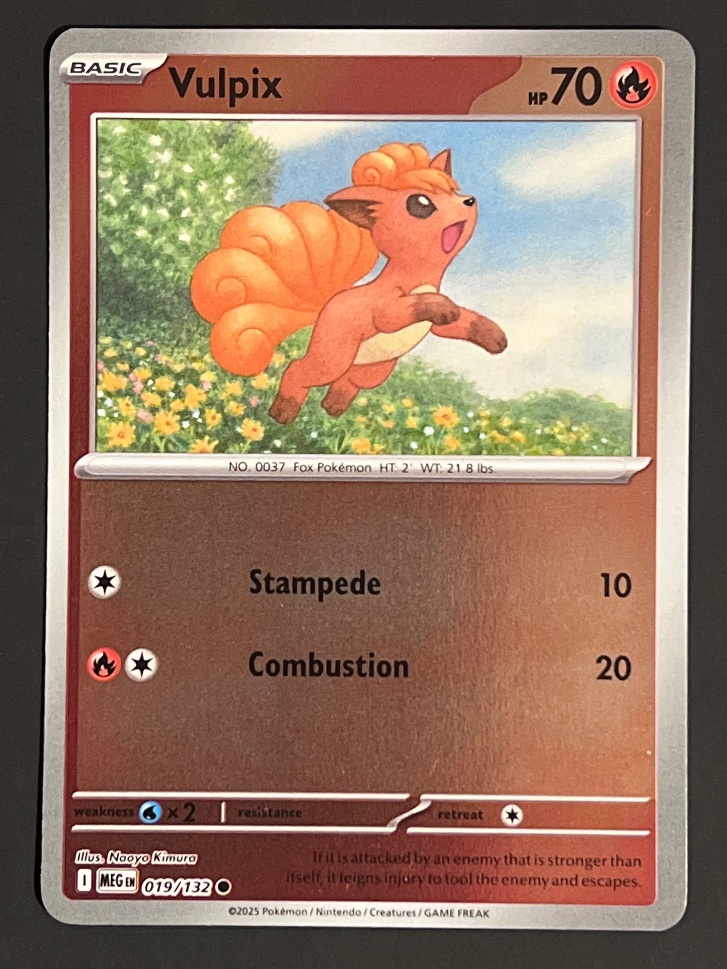 019/132 Vulpix - Pokémon Mega Evolution Base Common Reverse
