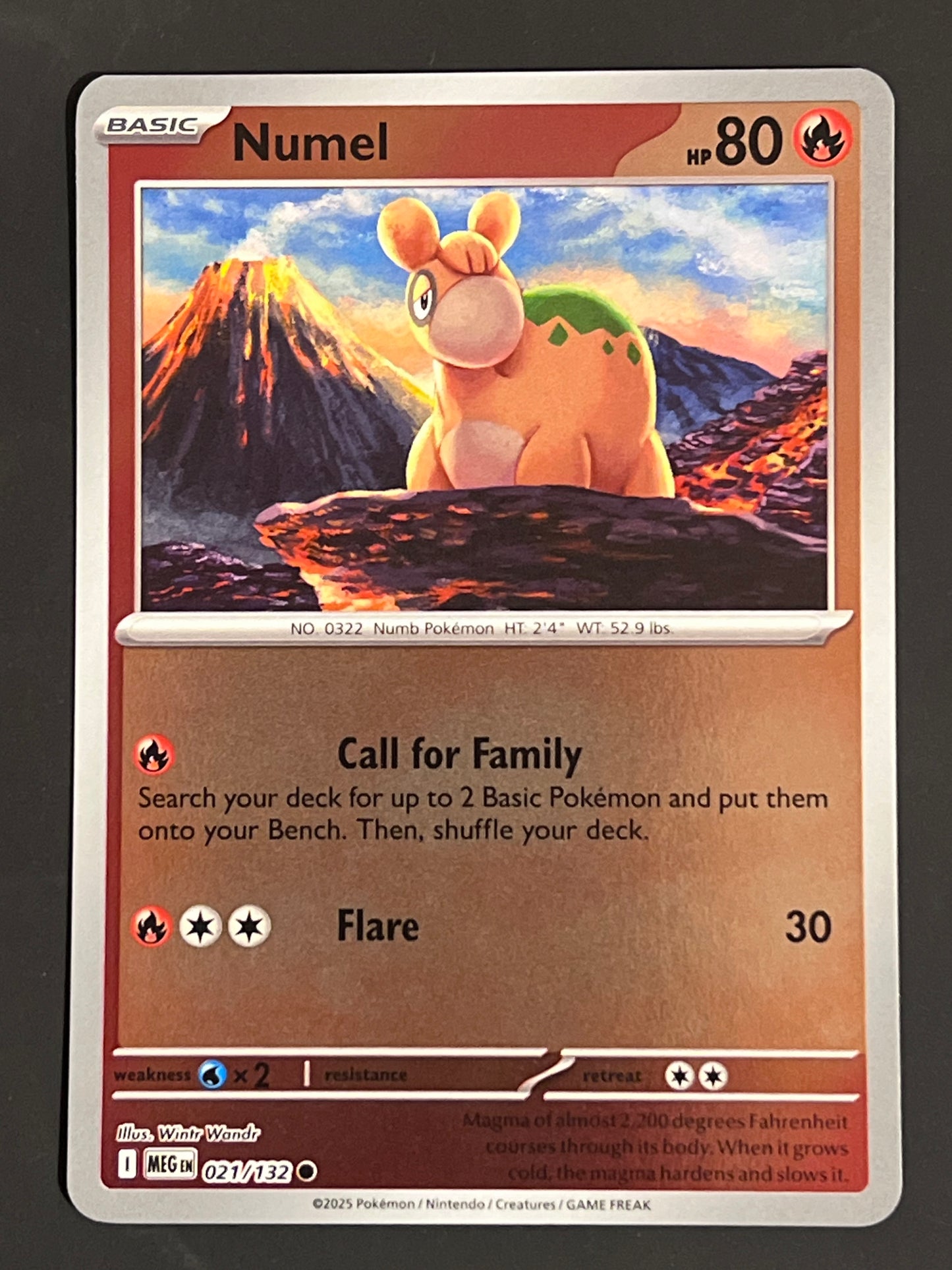021/132 Numel - Pokémon Mega Evolution Base Common Reverse