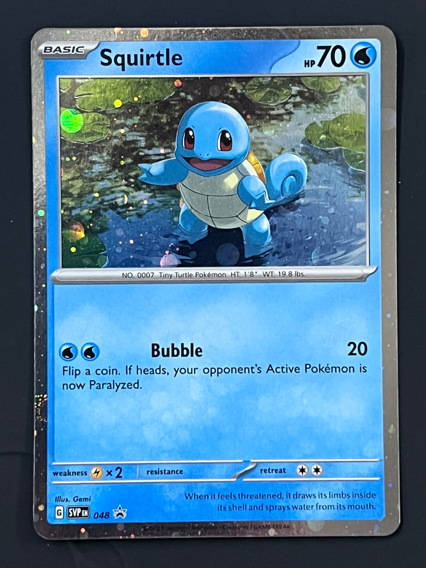 SVP046, SVP047, SVP048 Bulbasaur, Charmander, Squirtle - Black Star Promo
