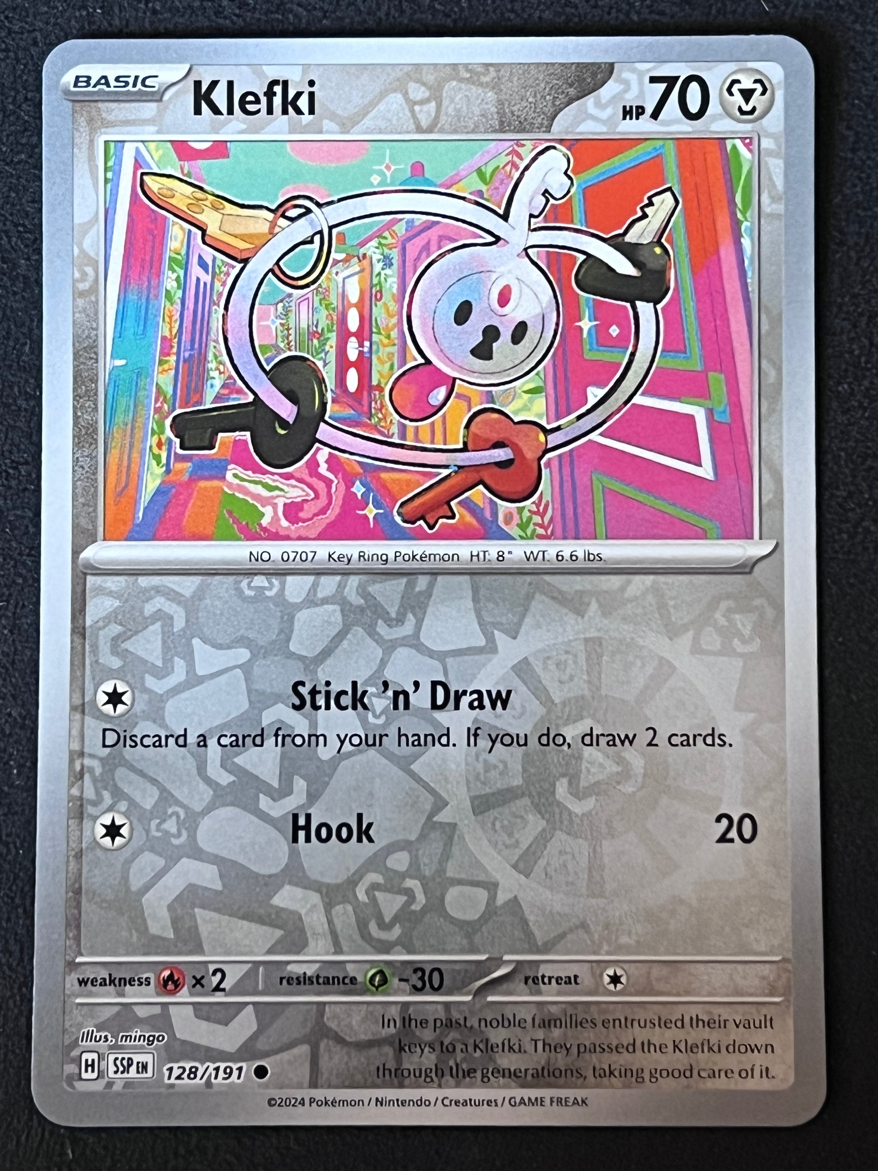 128/191 Klefki - Pokmon Surging Sparks Common Reverse Jarvvos 128/191 Klefki - Pokmon Surging Sparks Common Reverse Jarvvos