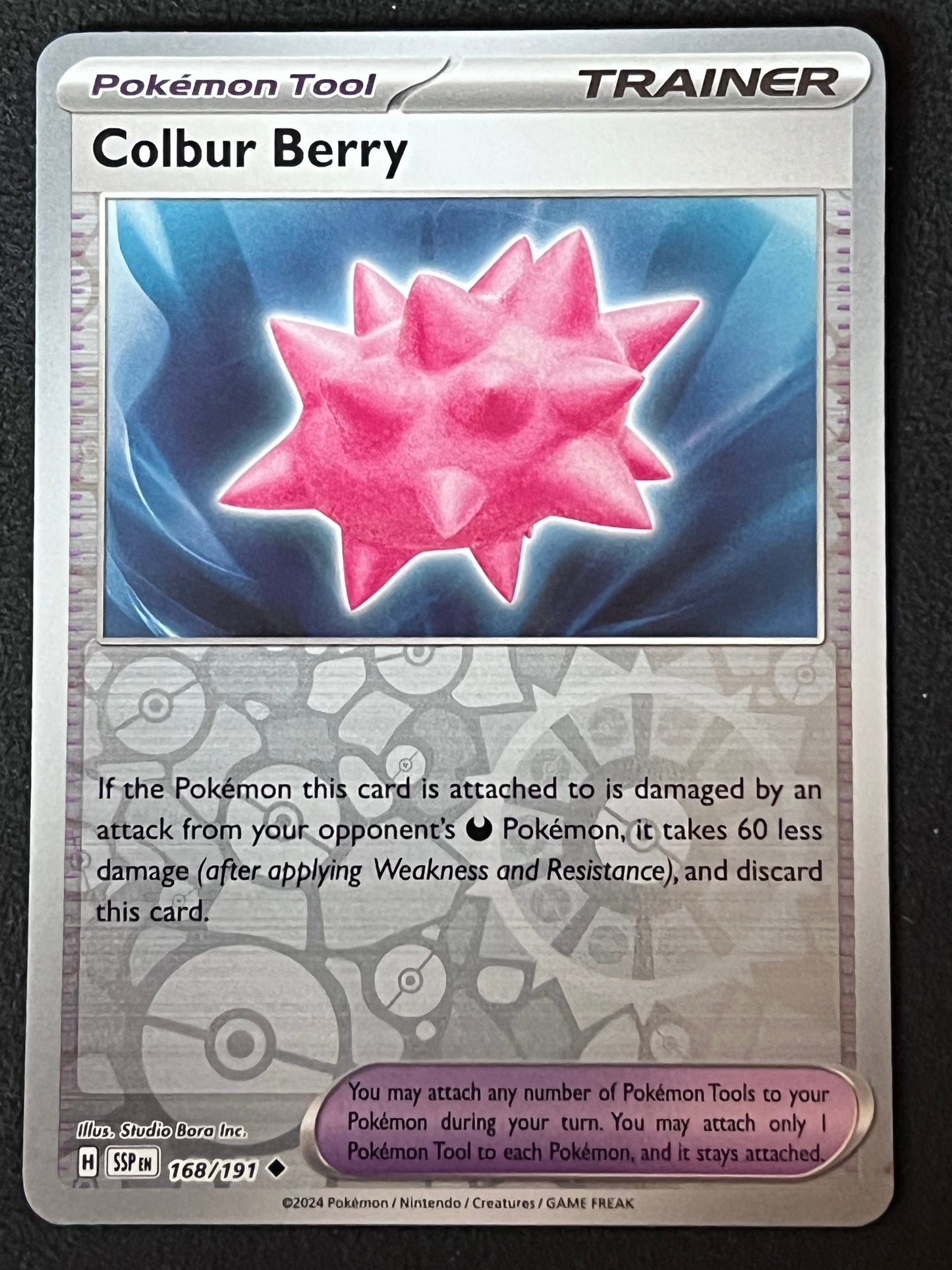 168/191 Colbur Berry - Pokémon Surging Sparks Uncommon Reverse