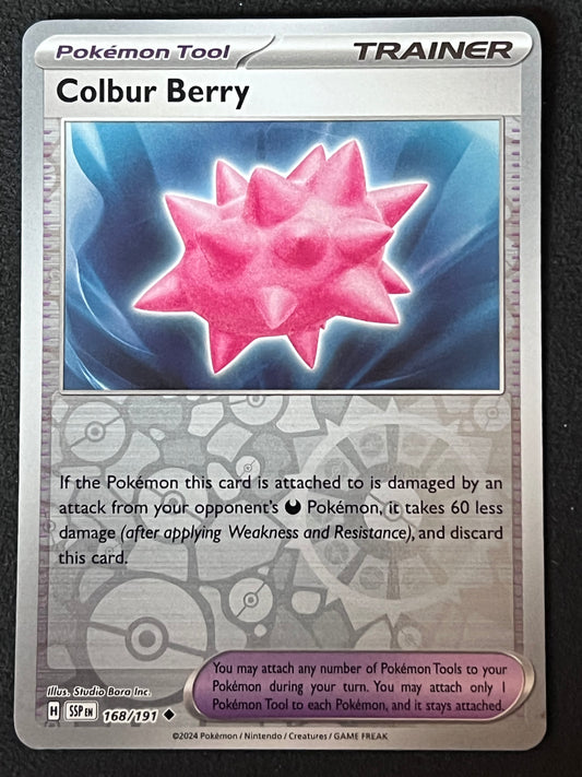 168/191 Colbur Berry - Pokémon Surging Sparks Uncommon Reverse