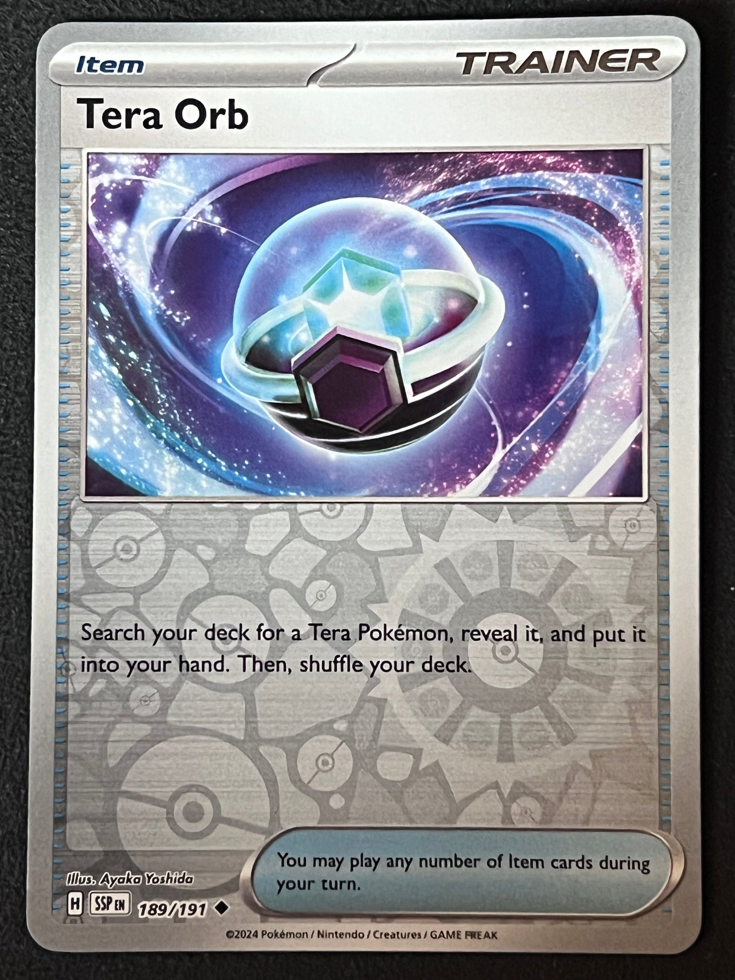189/191 Tera Orb - Pokémon Surging Sparks Uncommon Reverse