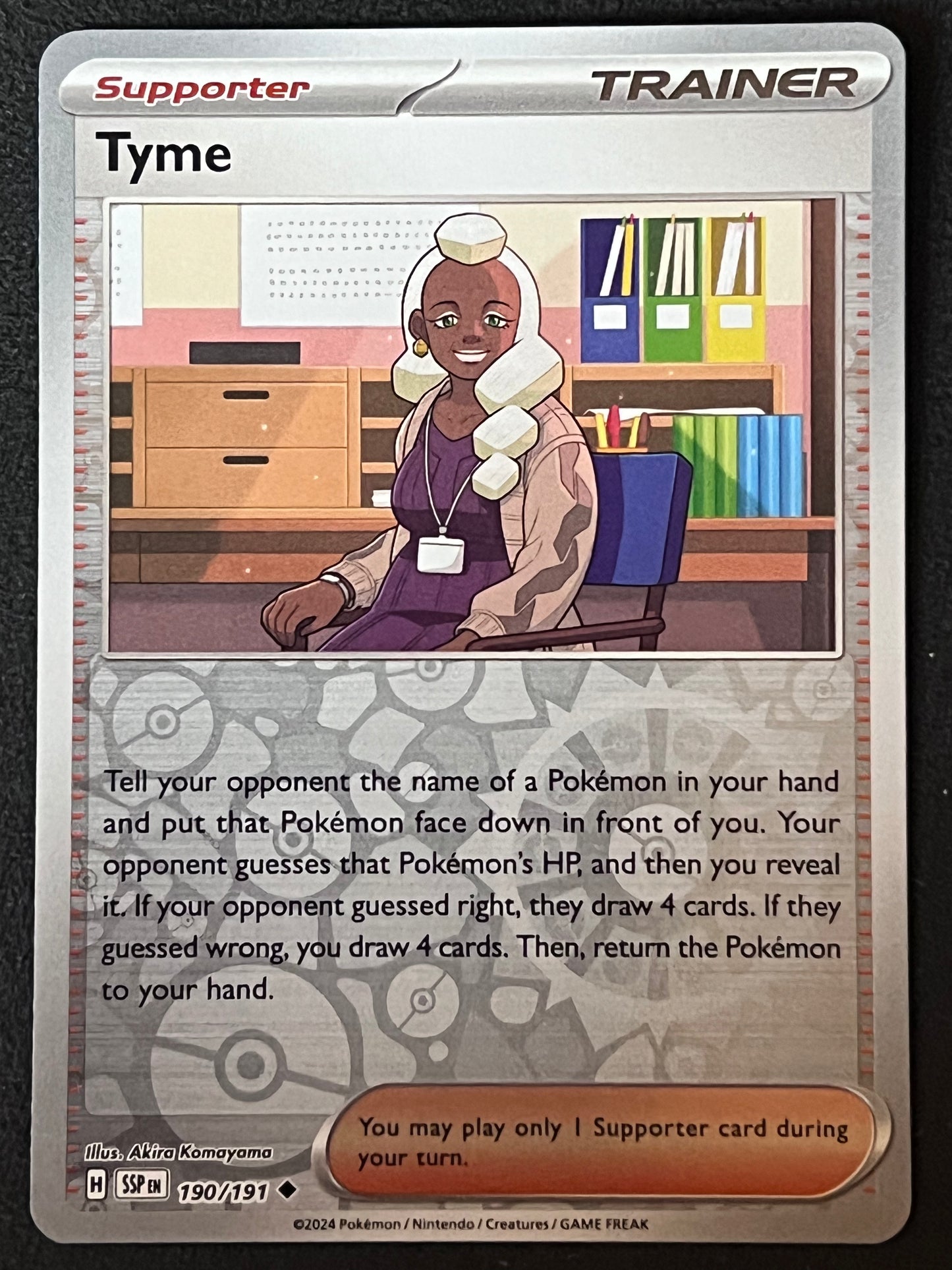 190/191 Tyme - Pokémon Surging Sparks Uncommon Reverse