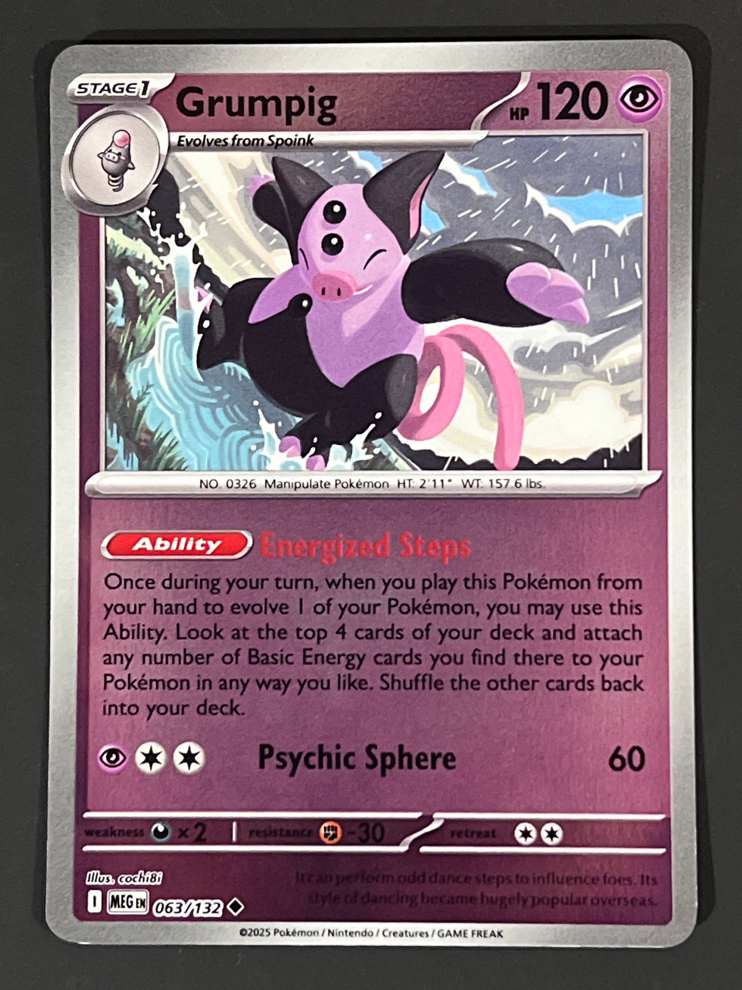 063/132 Grumpig - Pokémon Mega Evolution Base Uncommon Reverse