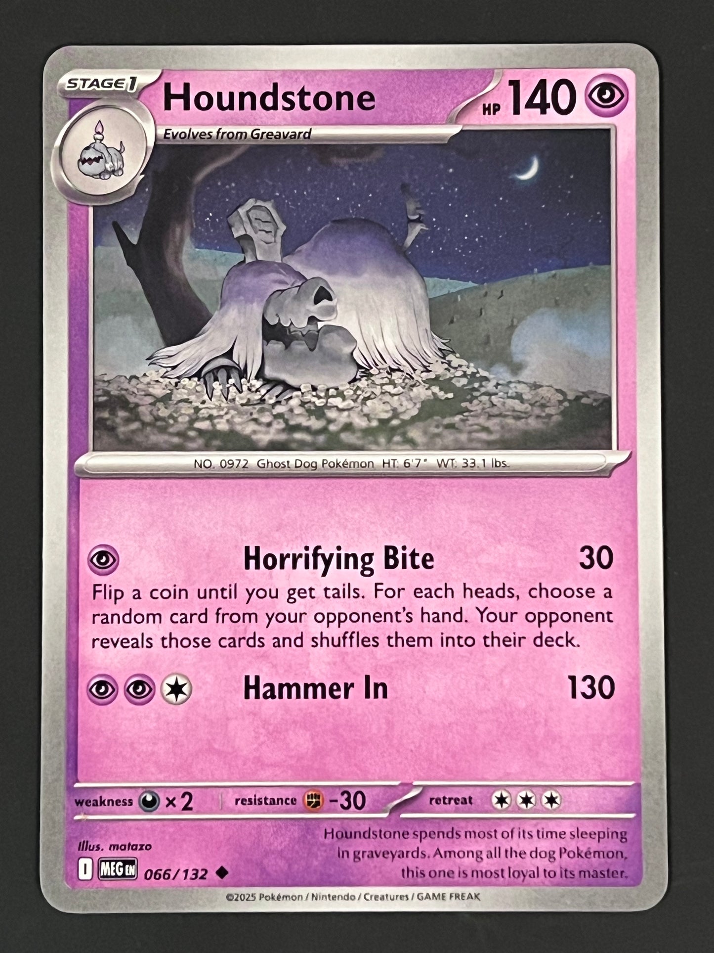 066/132 Houndstone - Pokémon Mega Evolution Base Uncommon