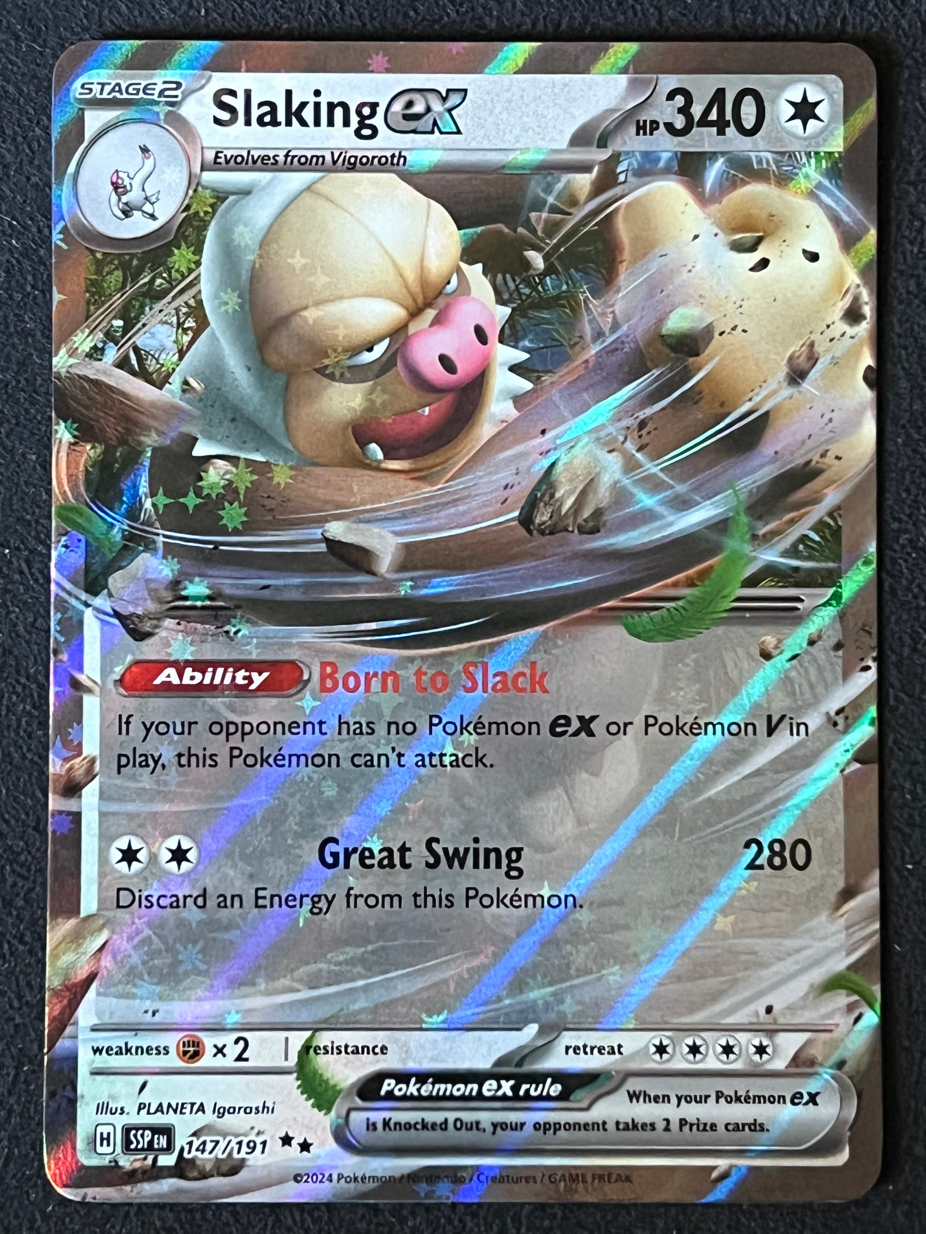 slaking pokemon card price 147/191 Slaking Ex