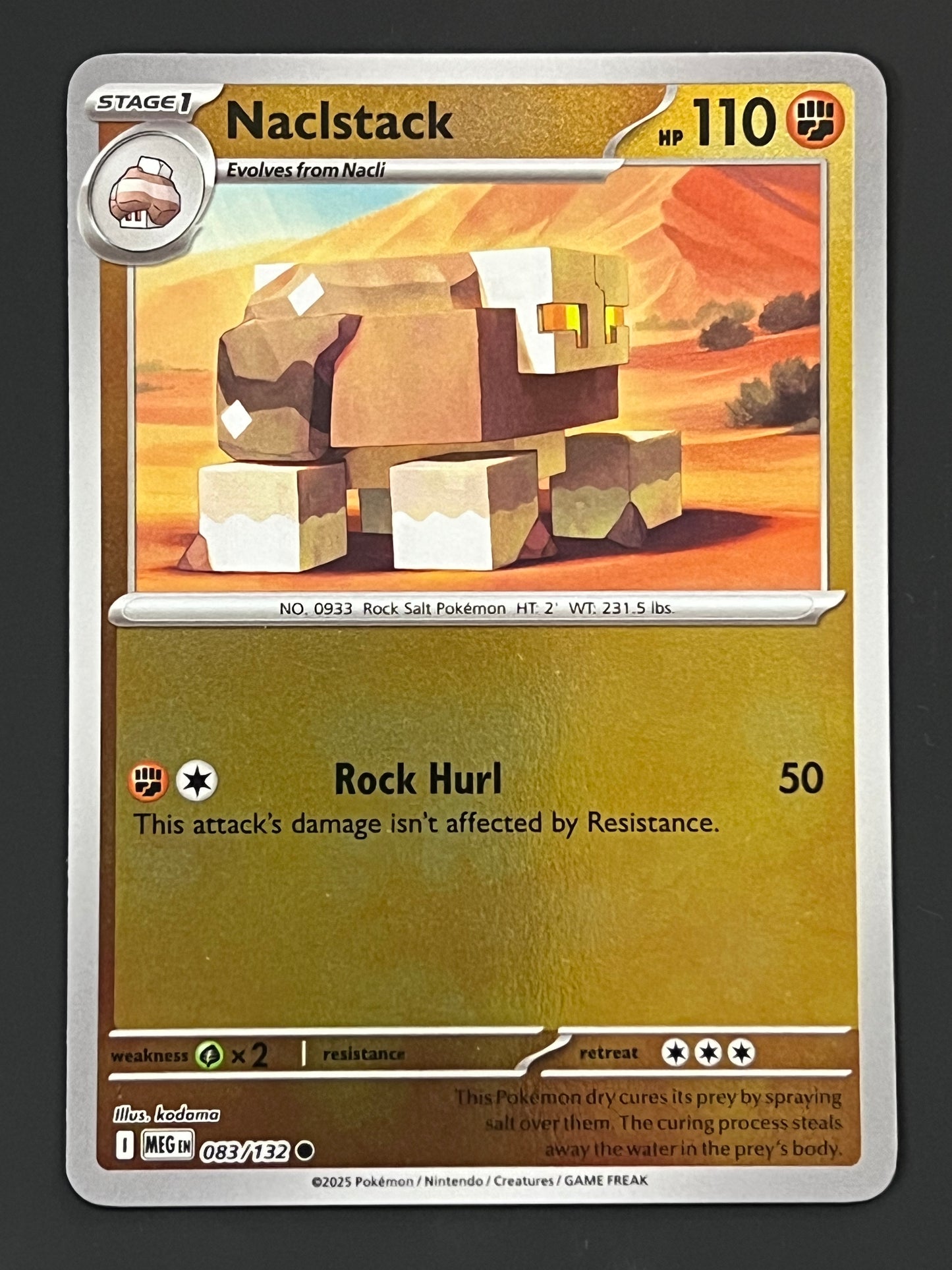 083/132 Naclstack - Pokémon Mega Evolution Base Common Reverse