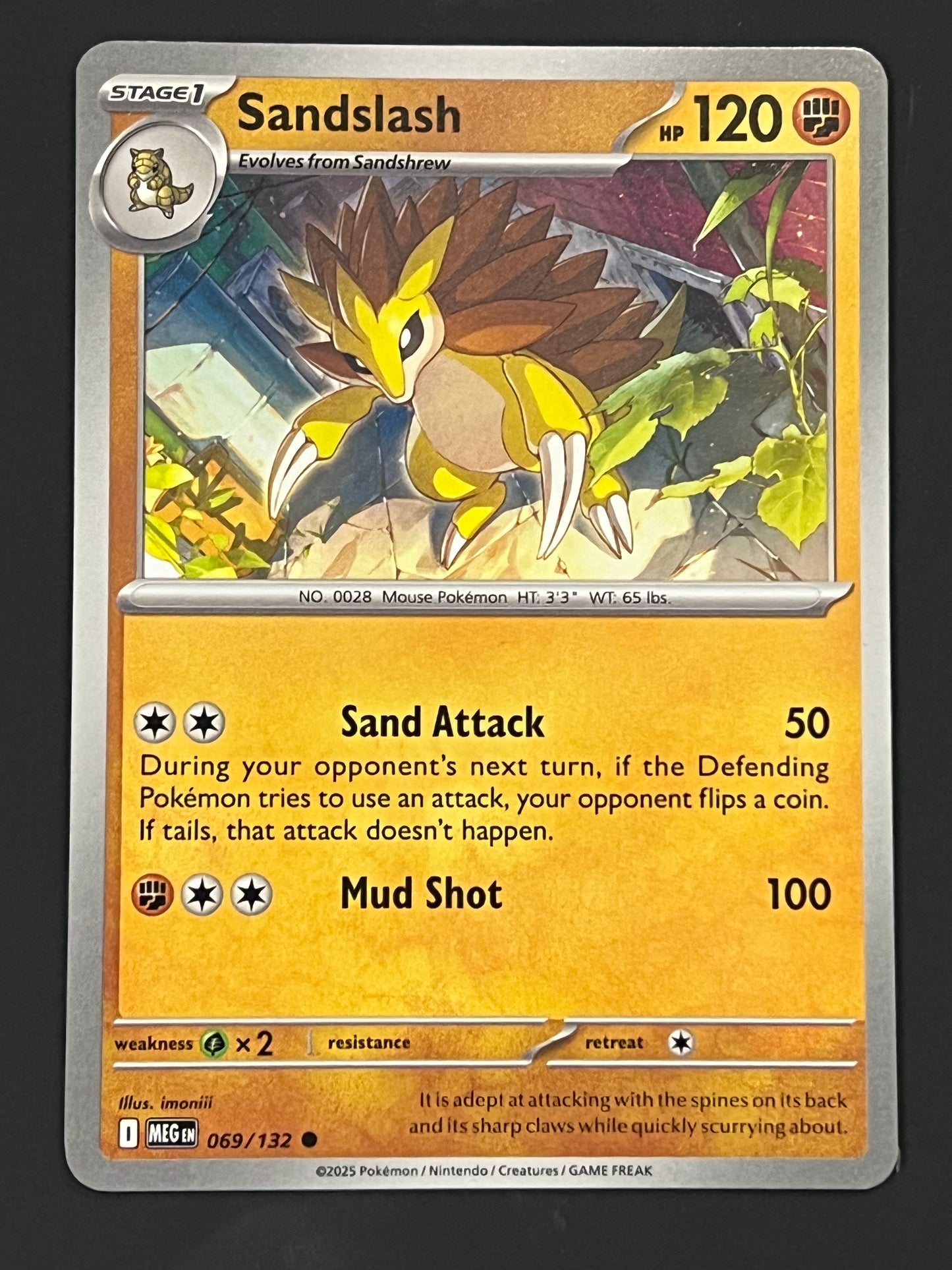 069/132 Sandslash - Pokémon Mega Evolution Base Common