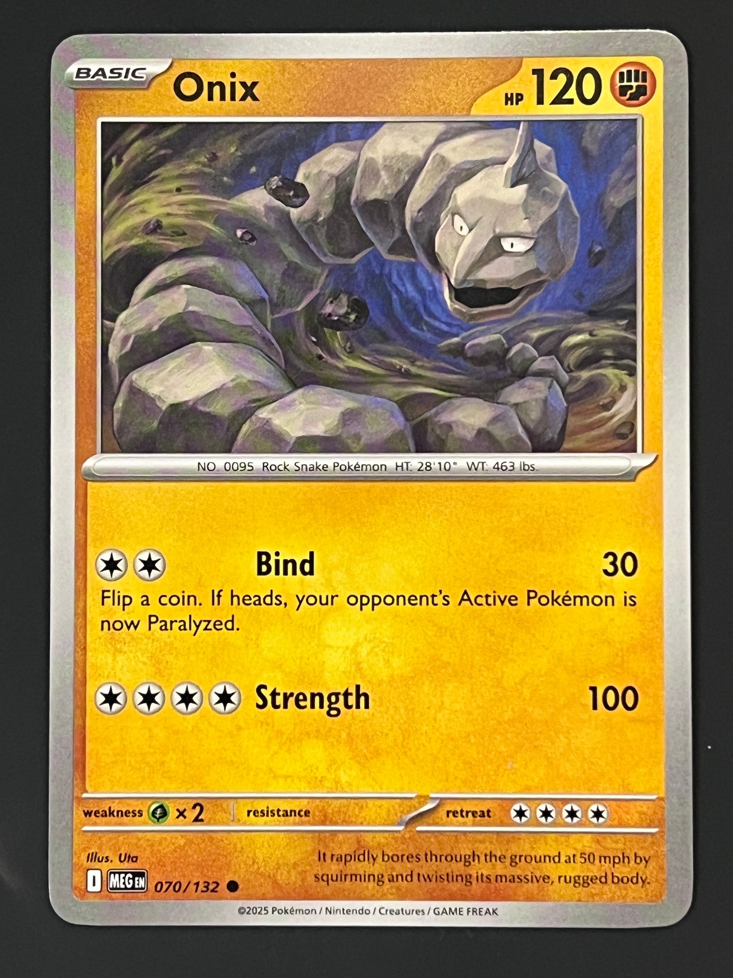 070/132 Onix - Pokémon Mega Evolution Base Common