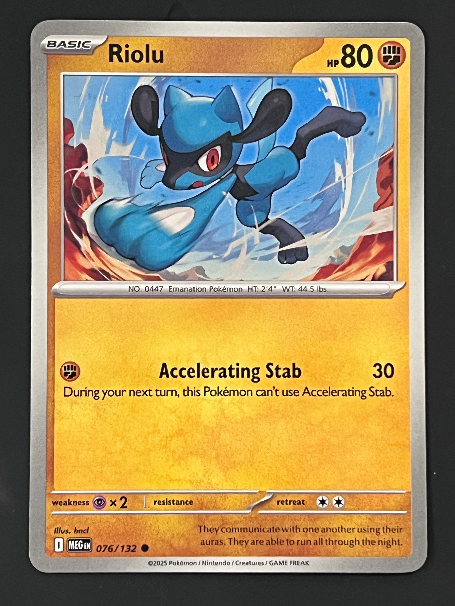 076/132 Riolu - Pokémon Mega Evolution Base Common