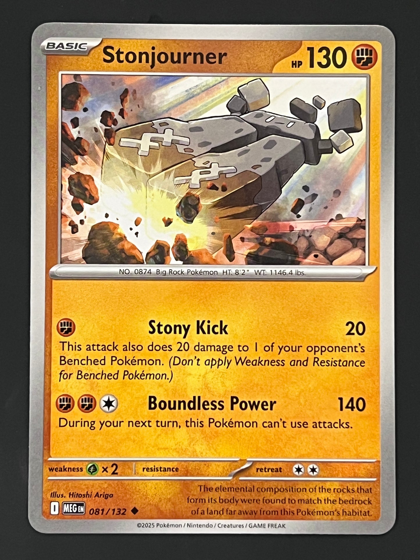 081/132 Stonjourner - Pokémon Mega Evolution Base Uncommon