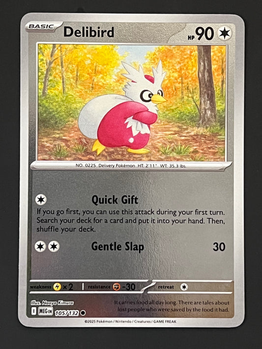 105/132 Delibird - Pokémon Mega Evolution Base Common Reverse