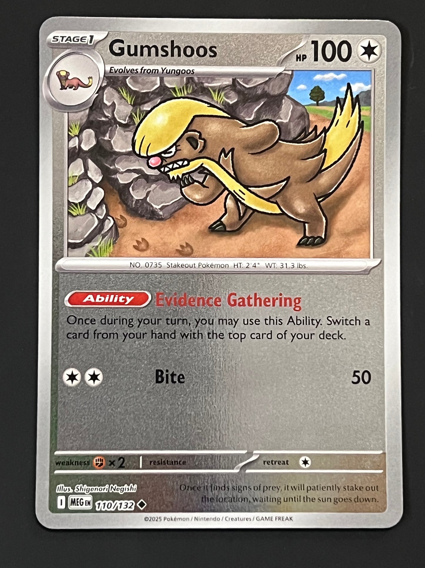 110/132 Gumshoos - Pokémon Mega Evolution Base Uncommon Reverse