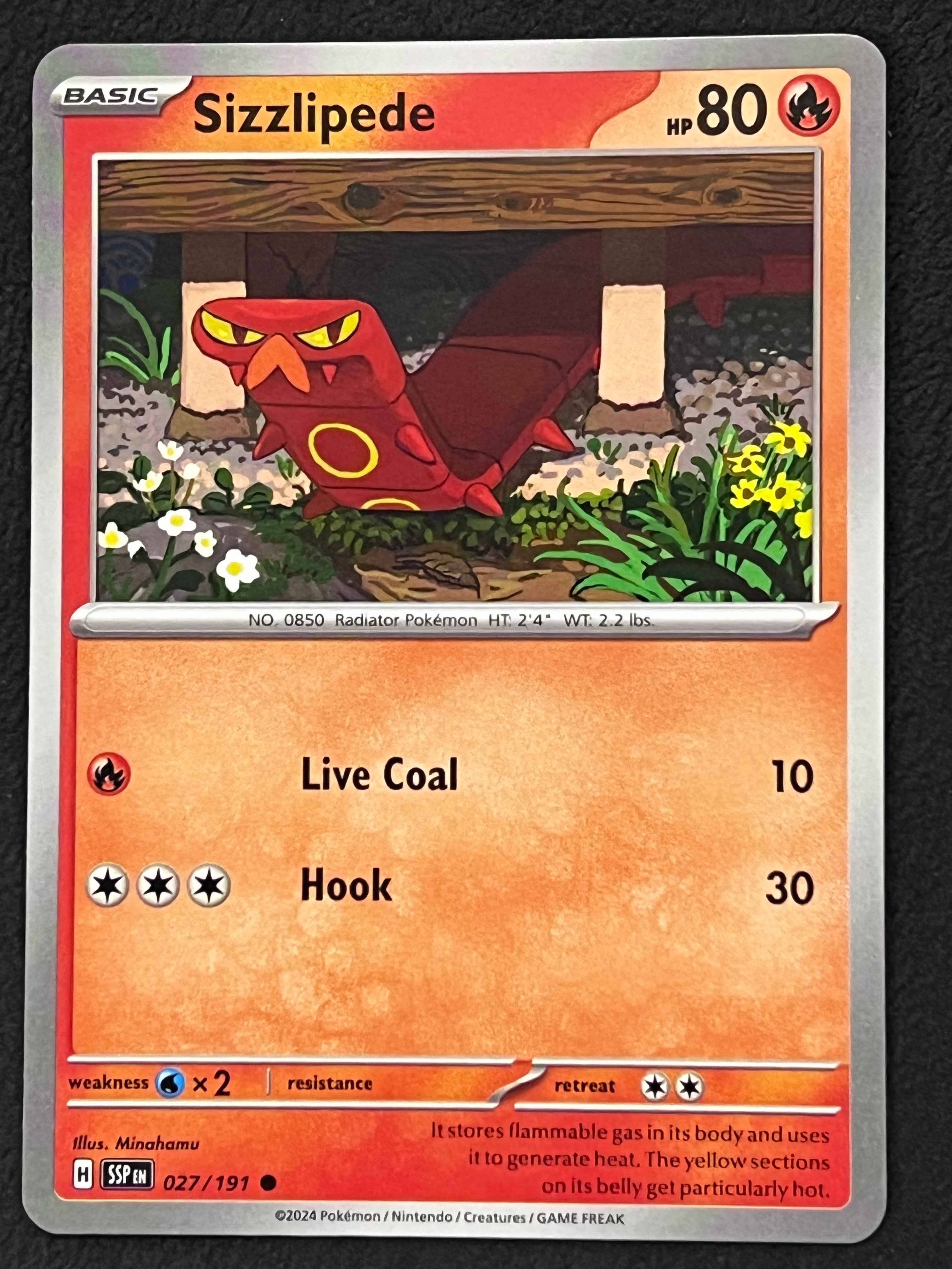 027/191 Sizzlipede - Pokmon Surging Sparks Common Jarvvos 027/191 Sizzlipede - Pokmon Surging Sparks Common Jarvvos