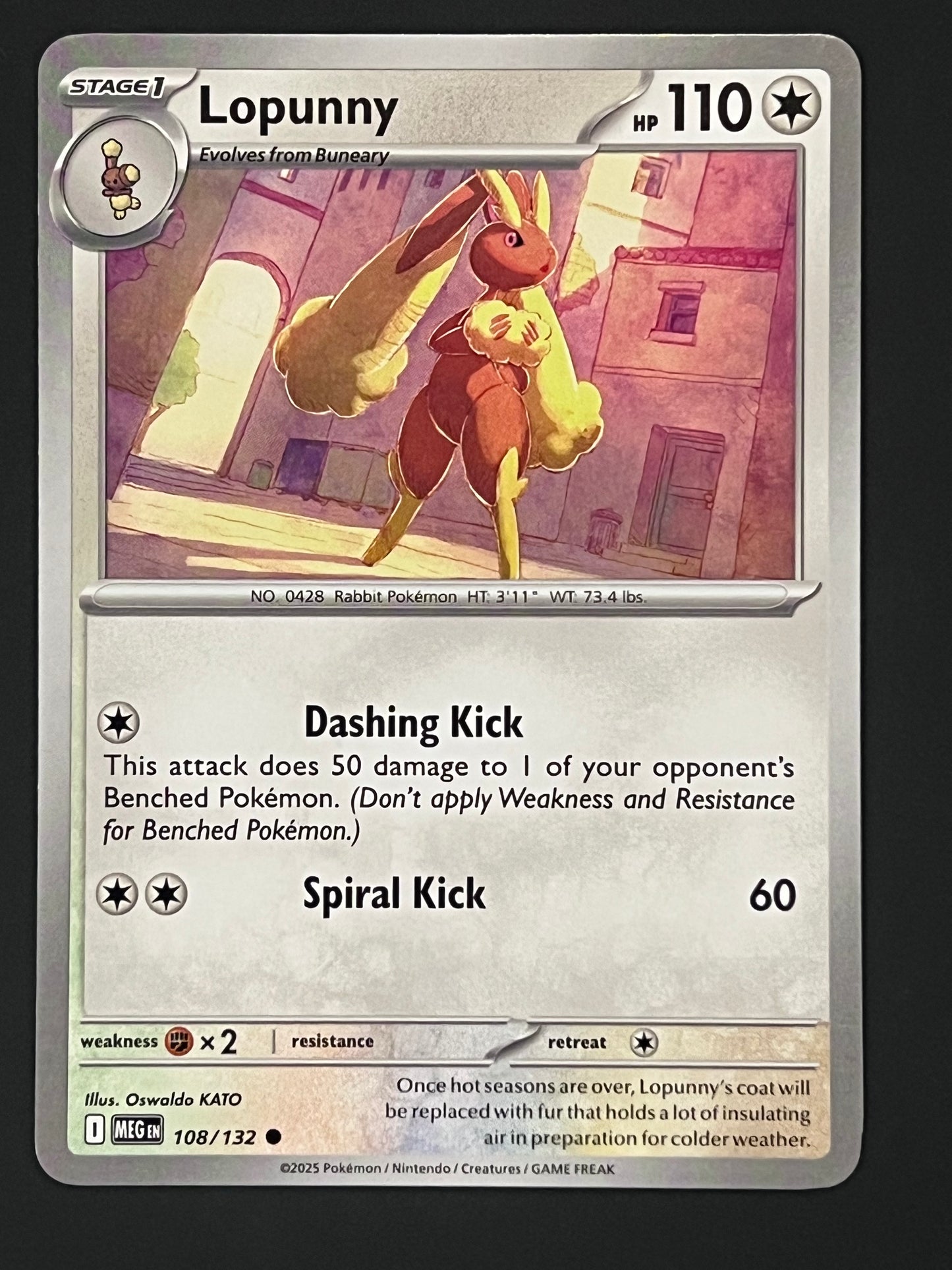 108/132 Lopunny - Pokémon Mega Evolution Base Common