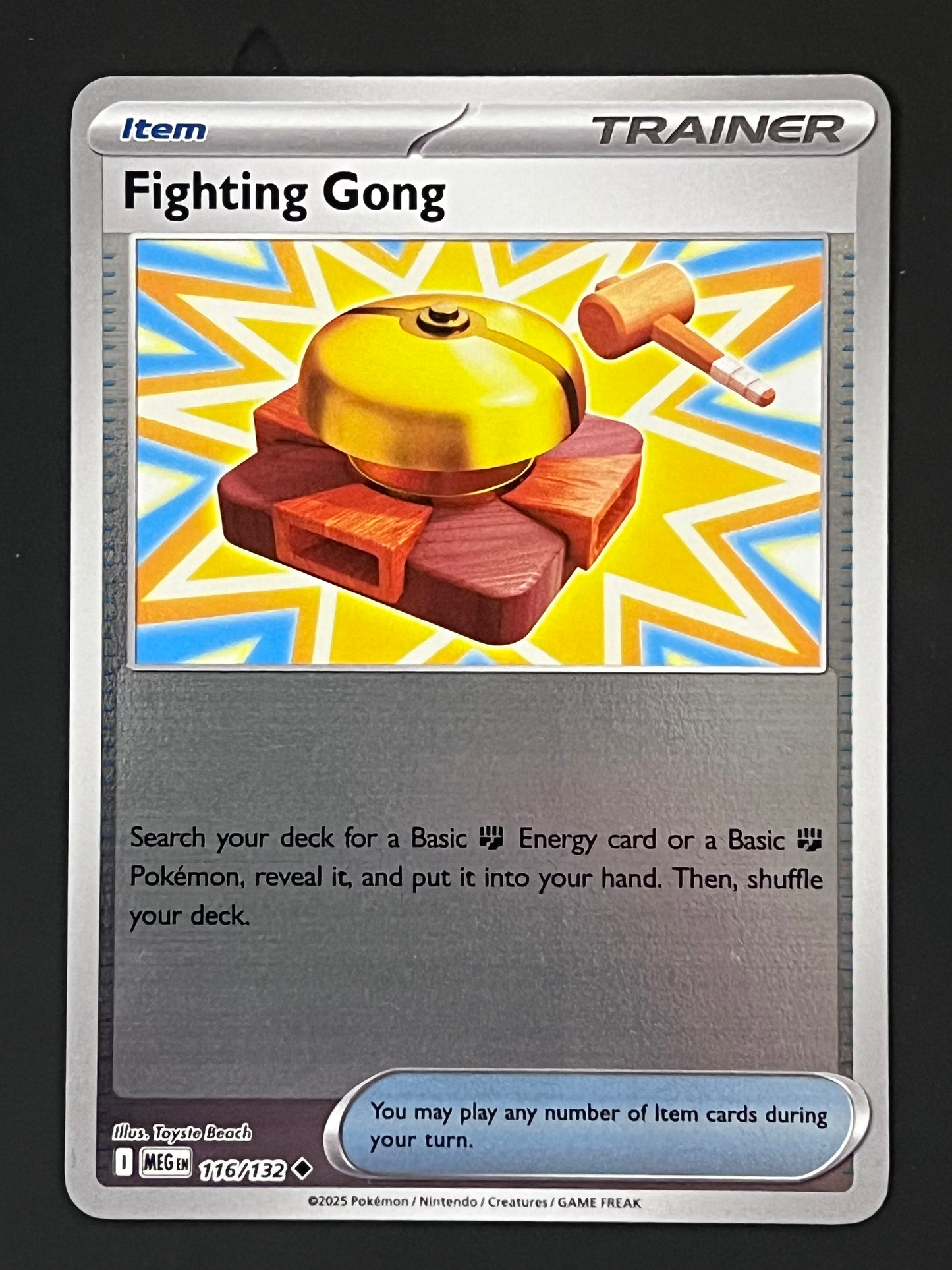 116/132 Fighting Gong - Pokémon Mega Evolution Base Uncommon Reverse