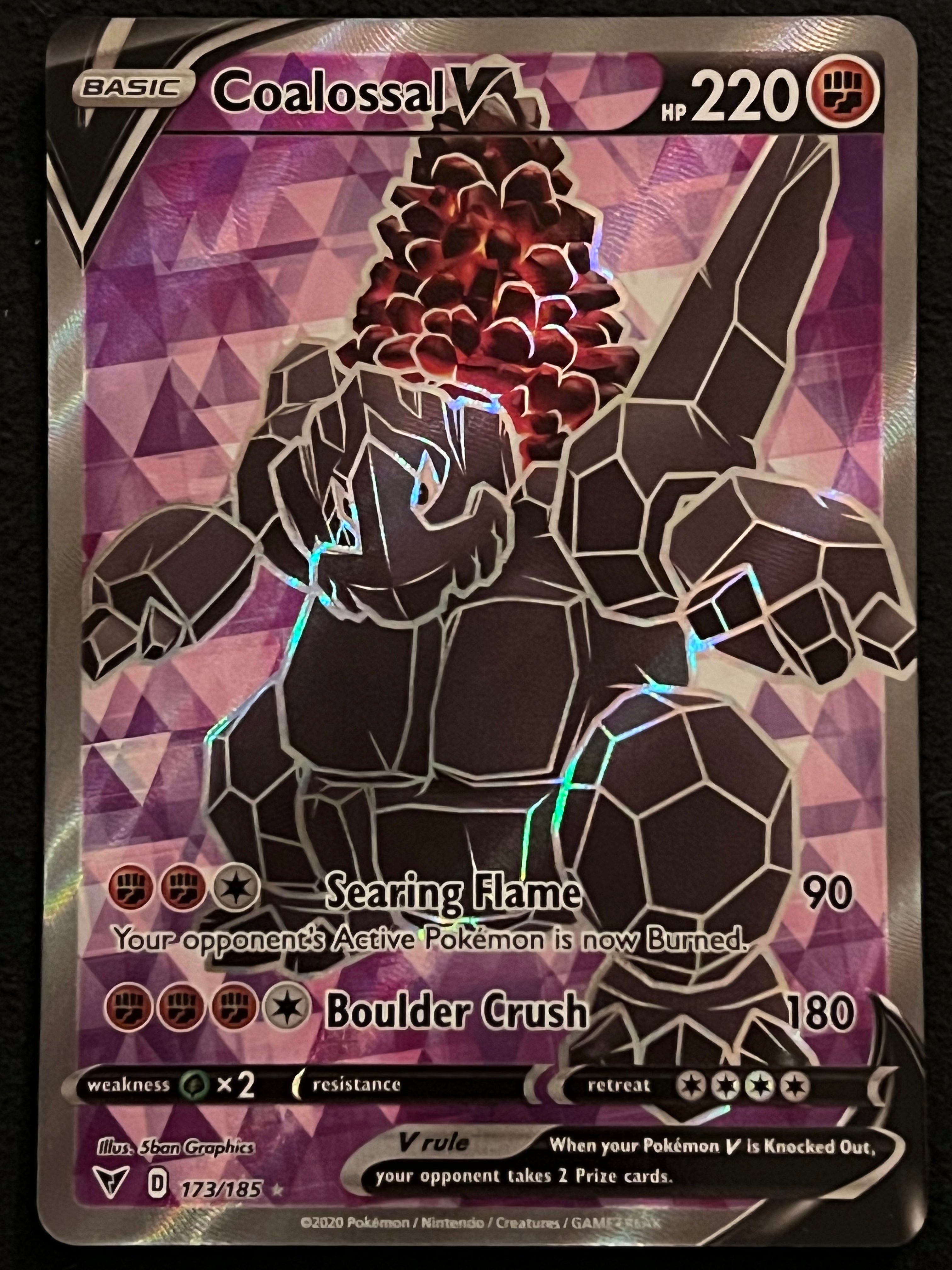 173/185 Coalossal V - Pokmon Vivid Voltage Full Art Jarvvos 173/185 Coalossal V - Pokmon Vivid Voltage Full Art Jarvvos