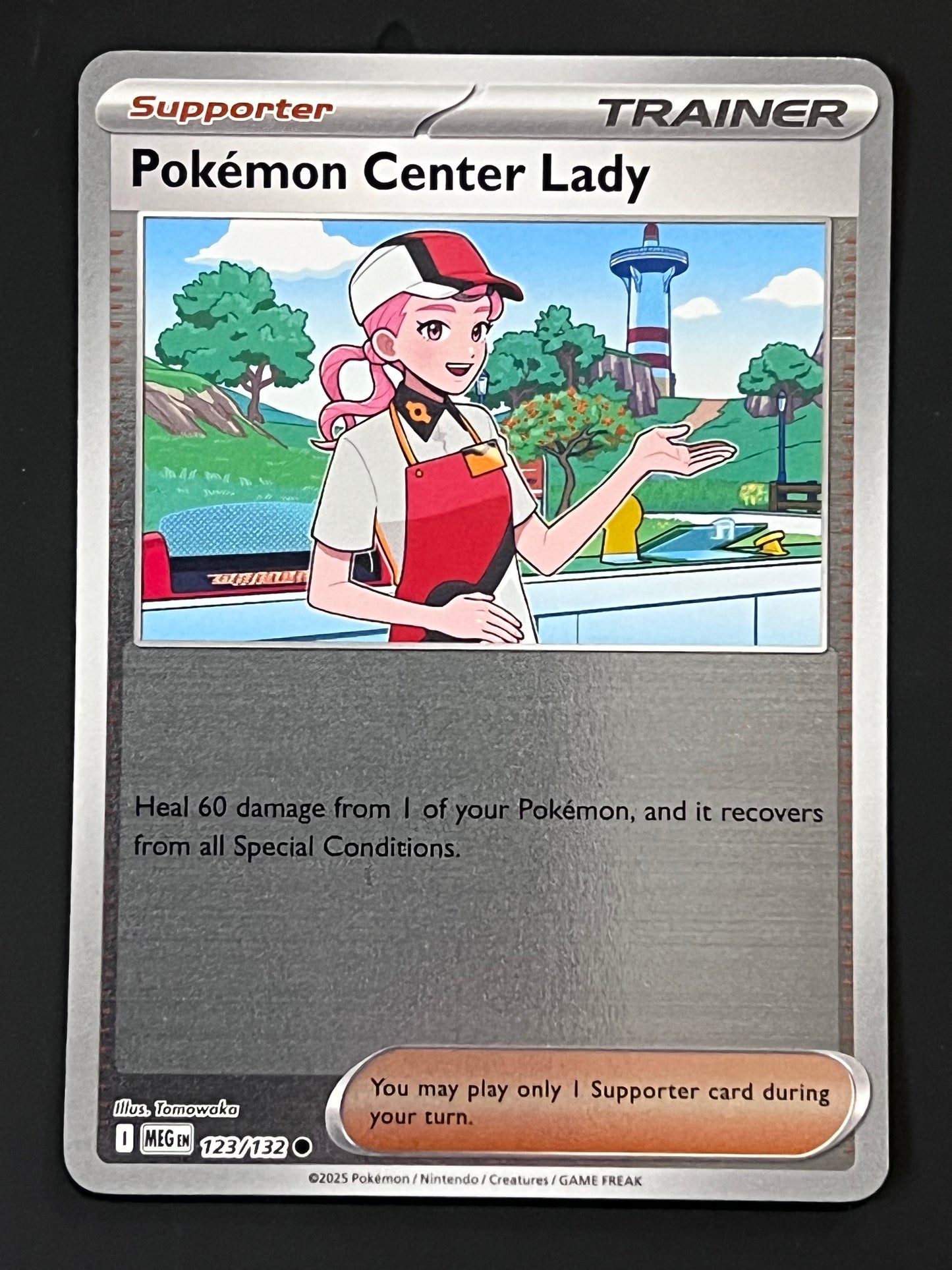 123/132 Pokémon Center Lady - Pokémon Mega Evolution Base Common Reverse