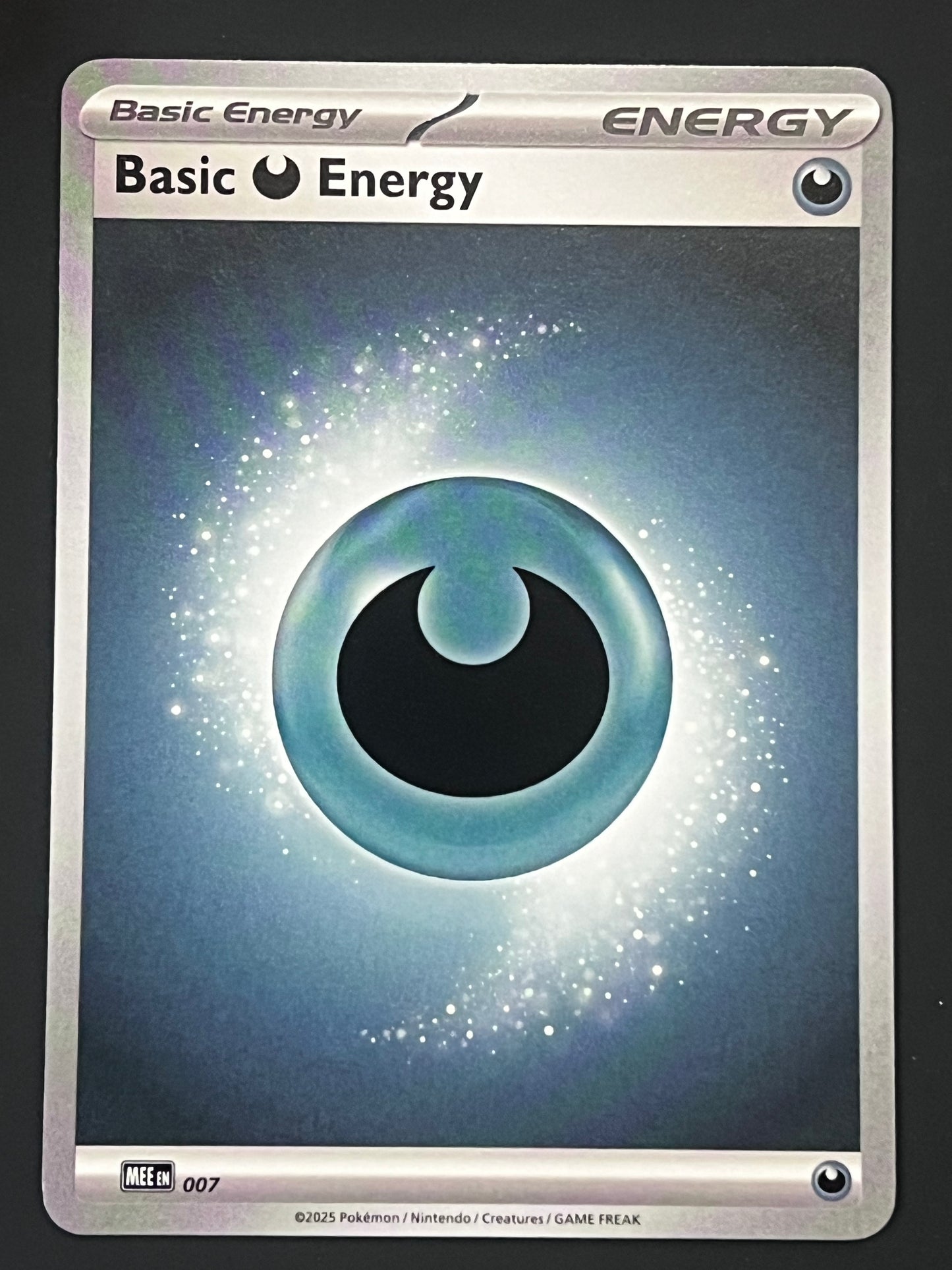 MEE007 Basic Darkness Energy - Pokémon Mega Evolution Energy Card