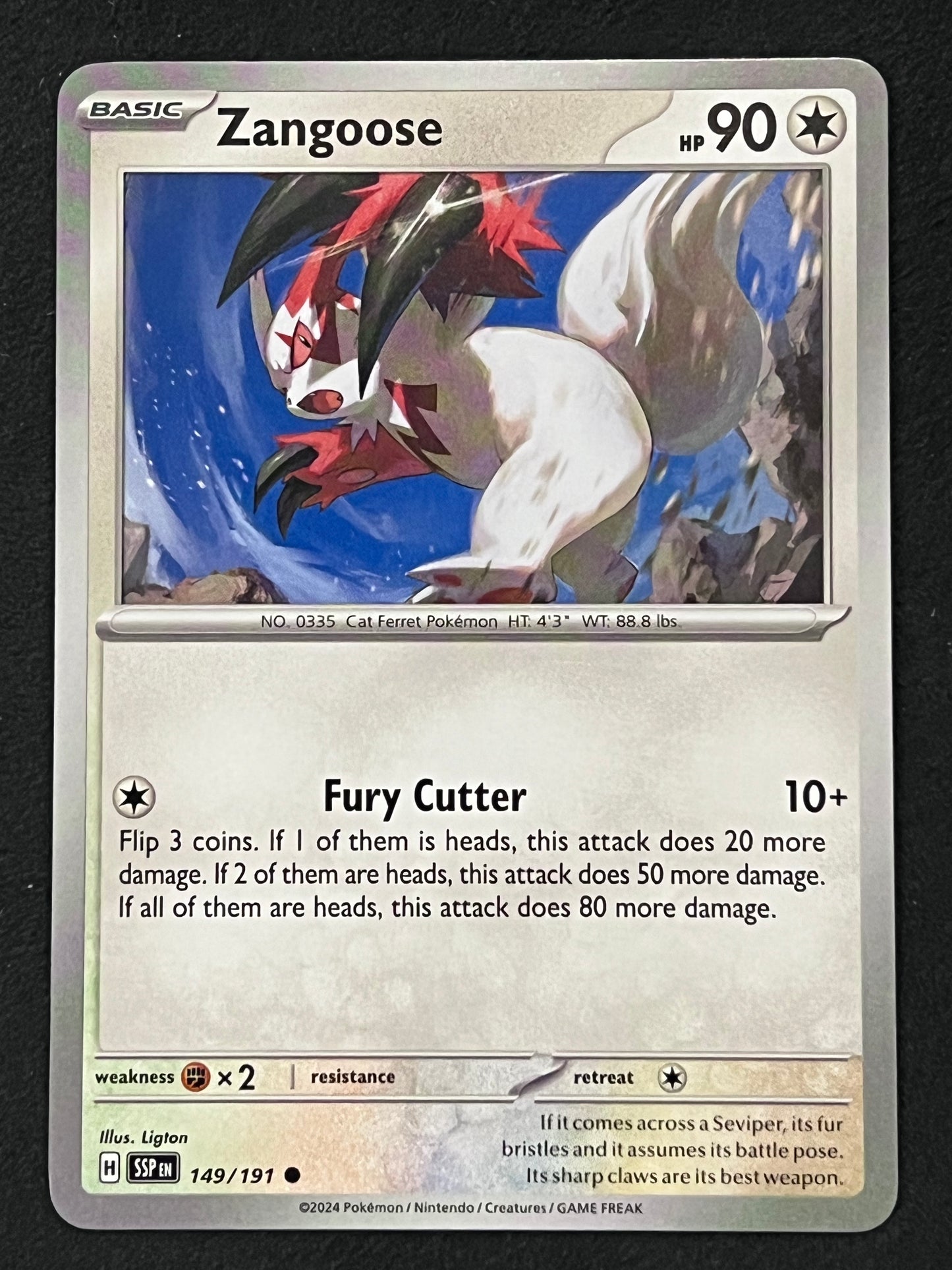 149/191 Zangoose - Pokémon Surging Sparks Common
