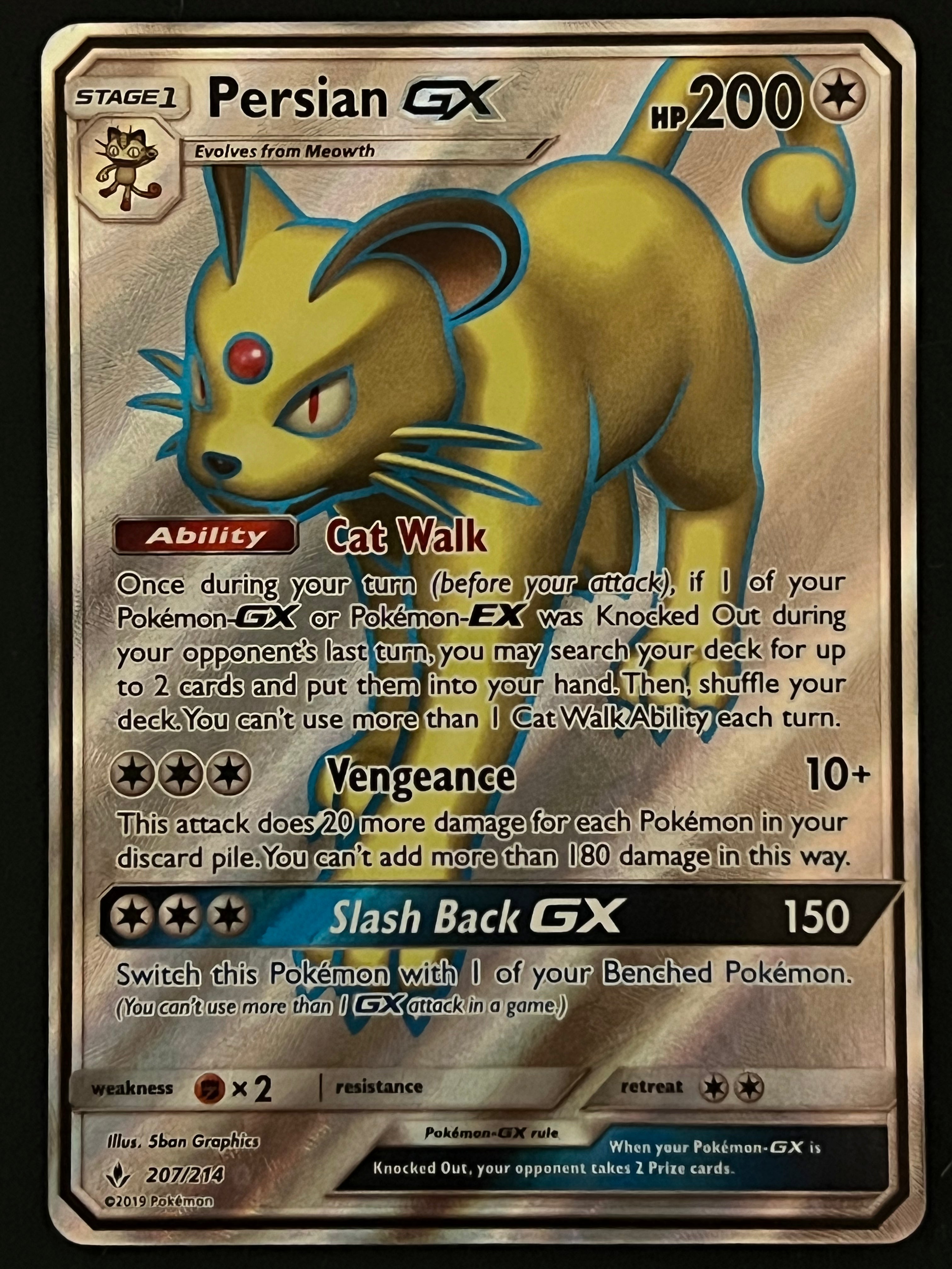 207/214 Persian Gx - Pokmon Unbroken Bonds Full Art Jarvvos 207/214 Persian Gx - Pokmon Unbroken Bonds Full Art Jarvvos
