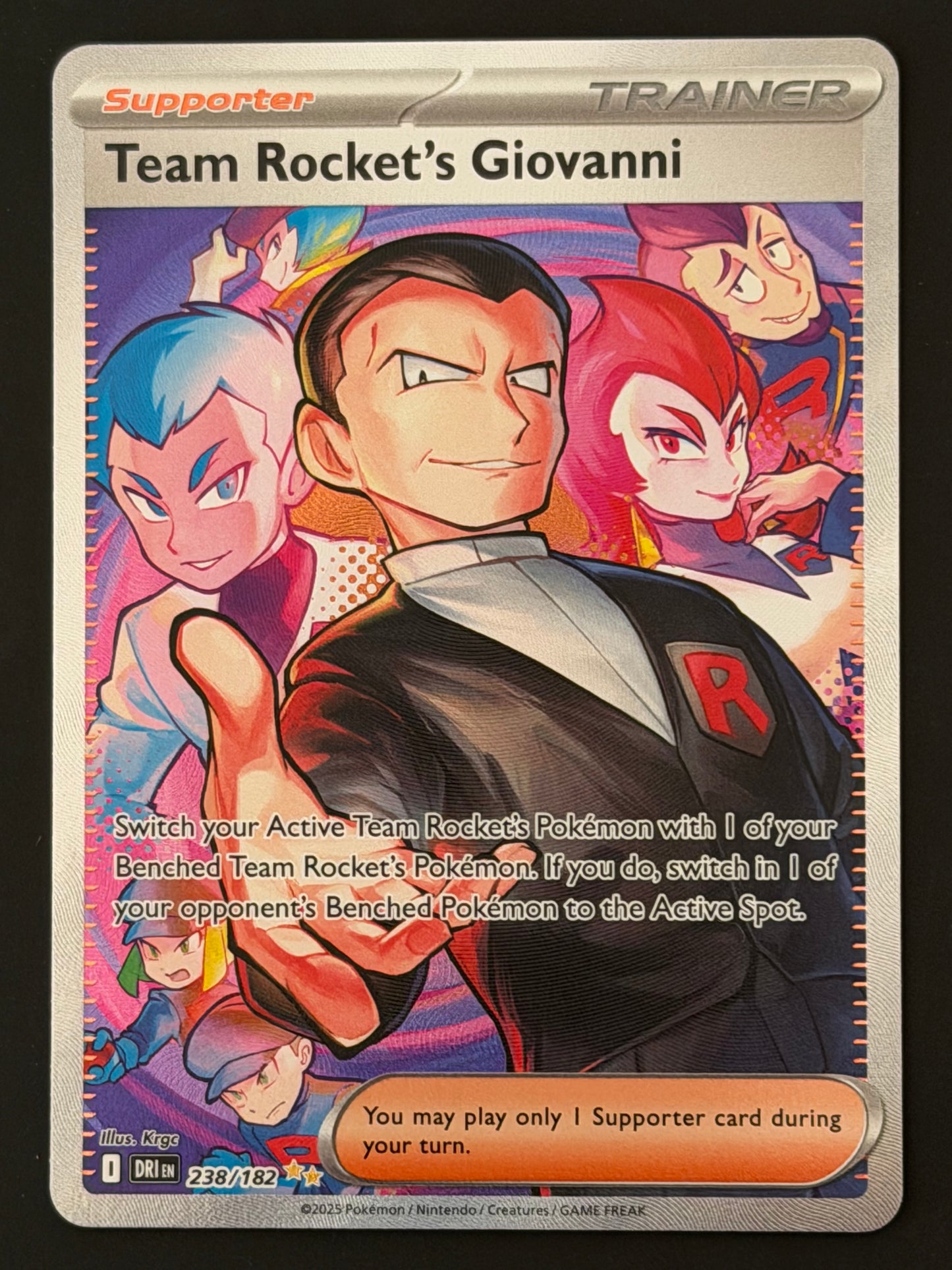 238/182 Team Rocket’s Giovanni - Pokémon Destined Rivals Special Illustration Rare