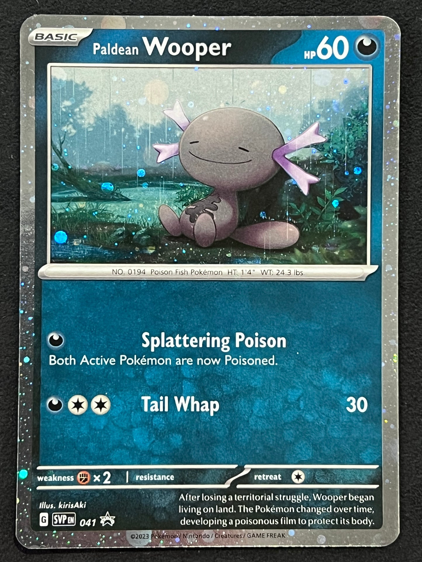 SVP041 Paldean Wooper - Black Star Promo