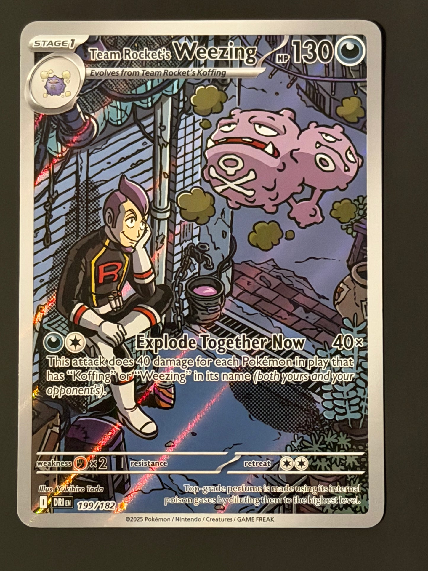 199/182 Team Rocket’s Weezing - Pokémon Destined Rivals Illustration Rare