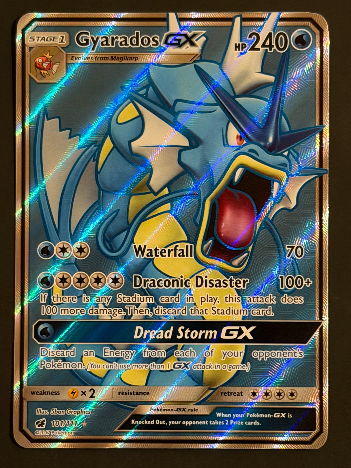 101/111 Gyarados Gx - Pokémon Crimson Invasion Full Art