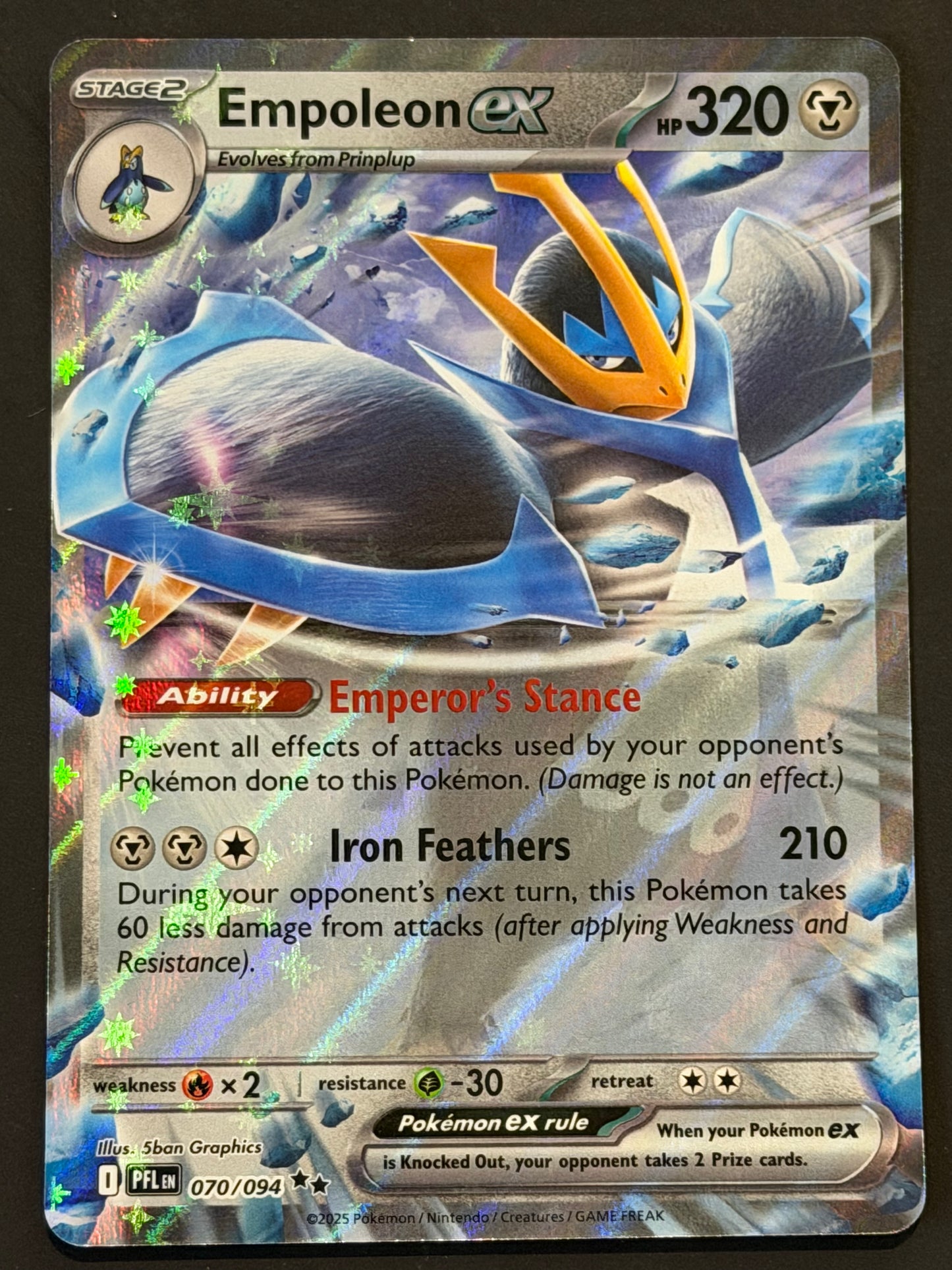070/094 Empoleon ex - Pokémon Phantasmal Flames Double Rare